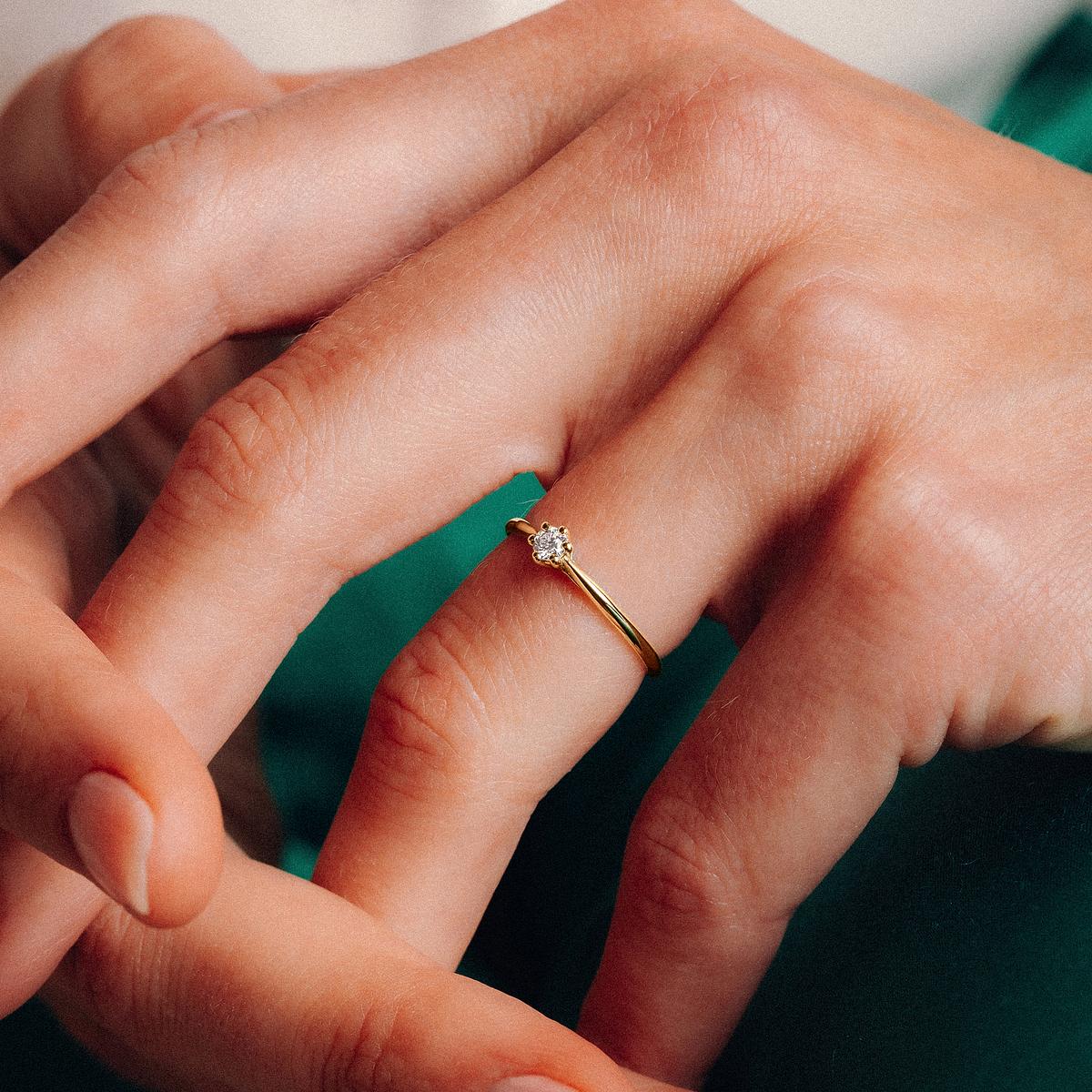 Solitaire Félicia 0.10 carat