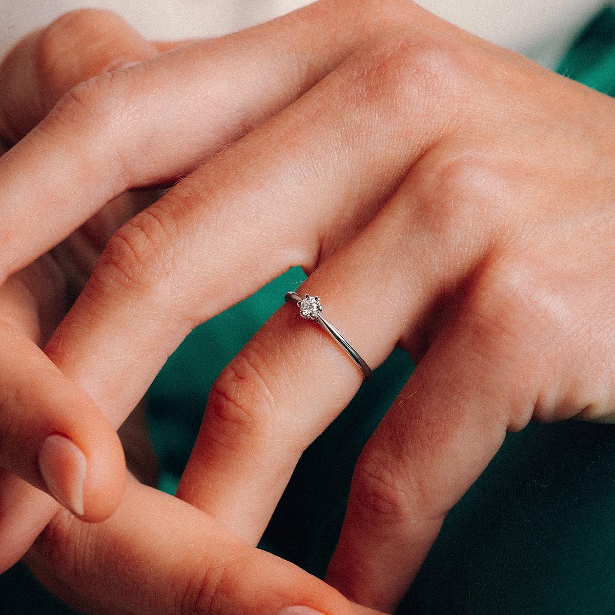 Solitaire Félicia 0.10 carat