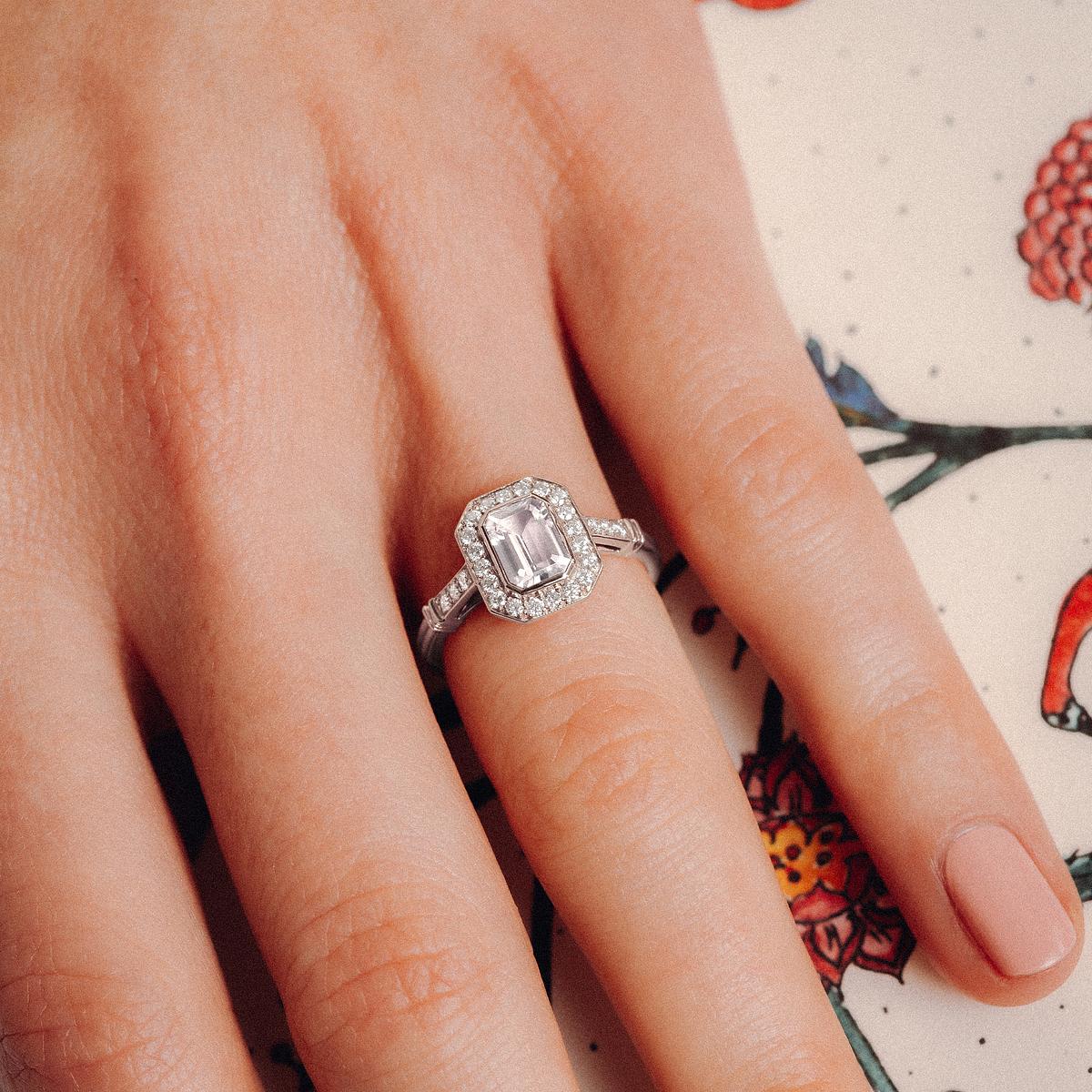 Solitaire Gabrielle Diamant de Synthèse