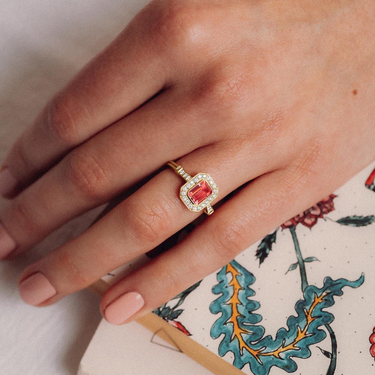 Solitaire Gabrielle Tourmaline