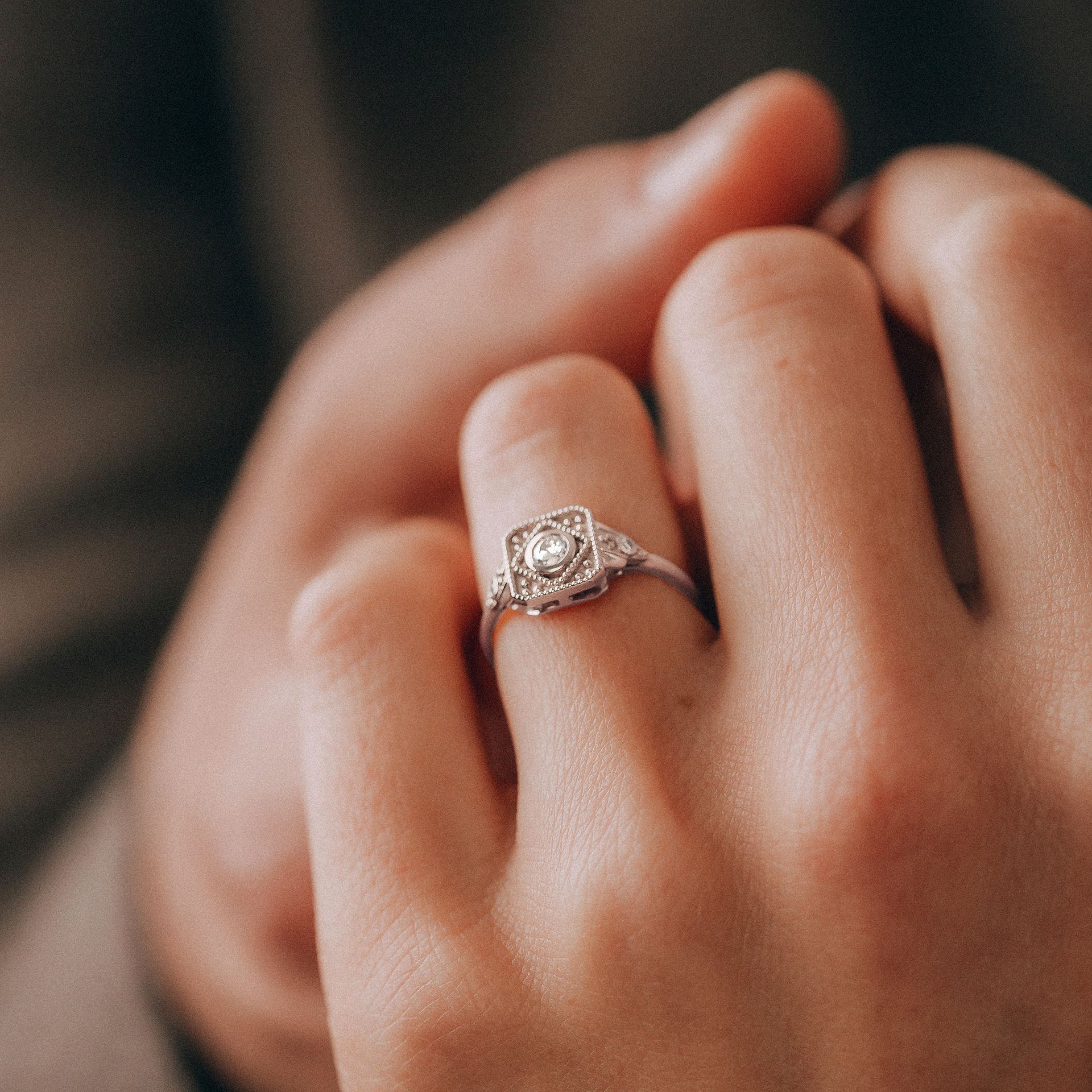 Solitaire Joséphine Diamant de Synthèse