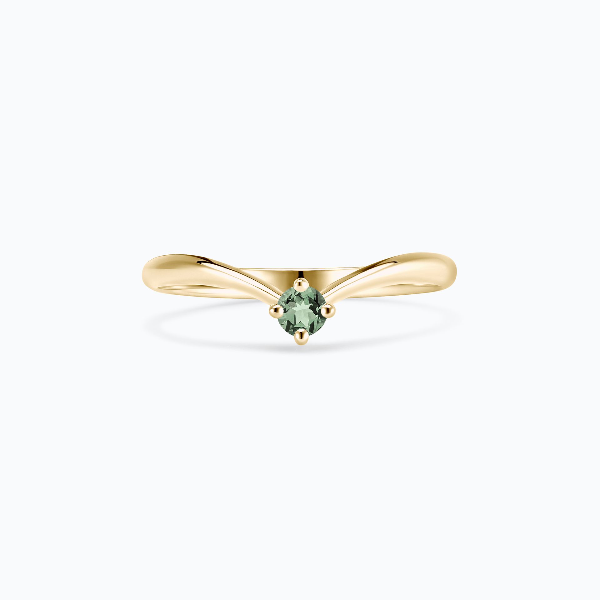 Solitaire Isa Saphir Vert