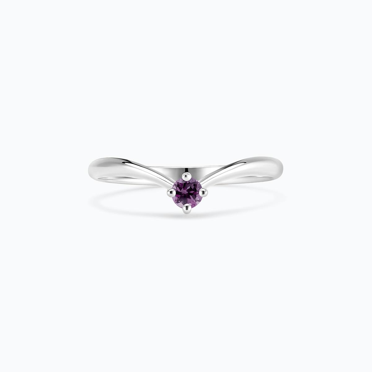 Solitaire Isa Saphir Violet