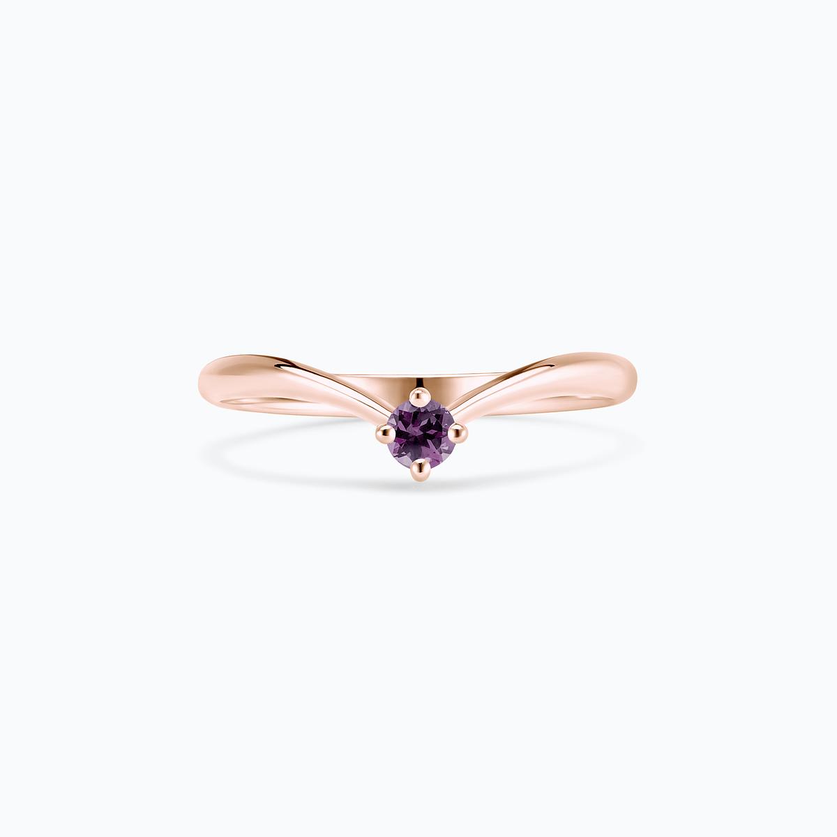 Solitaire Isa Saphir Violet