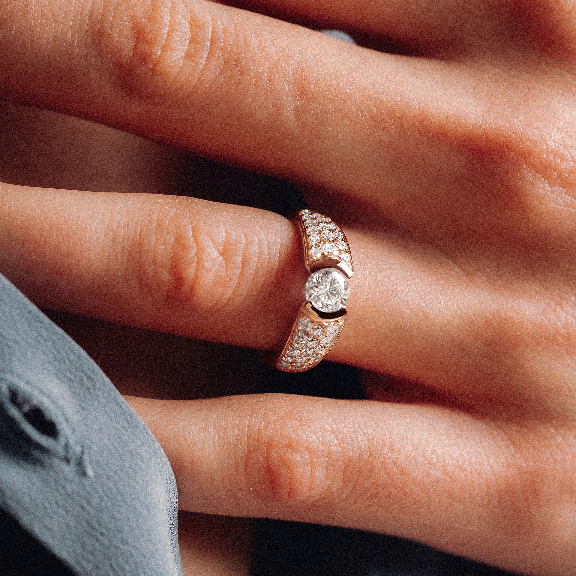 Solitaire Pavé Lovelace
