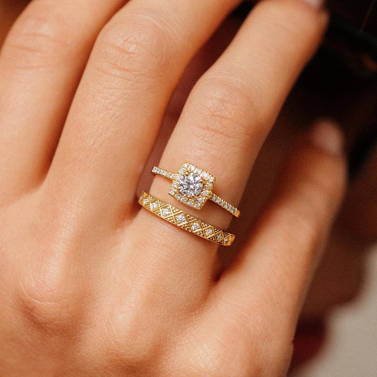 Solitaire Pavé Skye