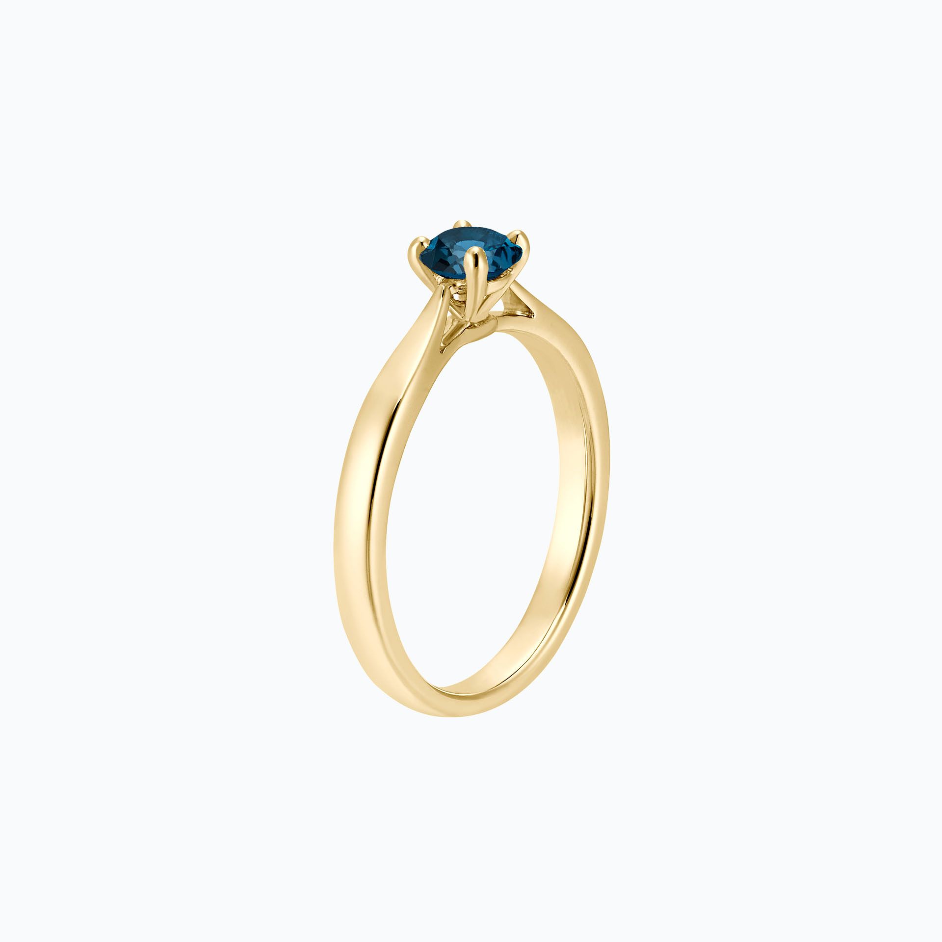 Solitaire Romance Topaze Blue London 4.5 mm
