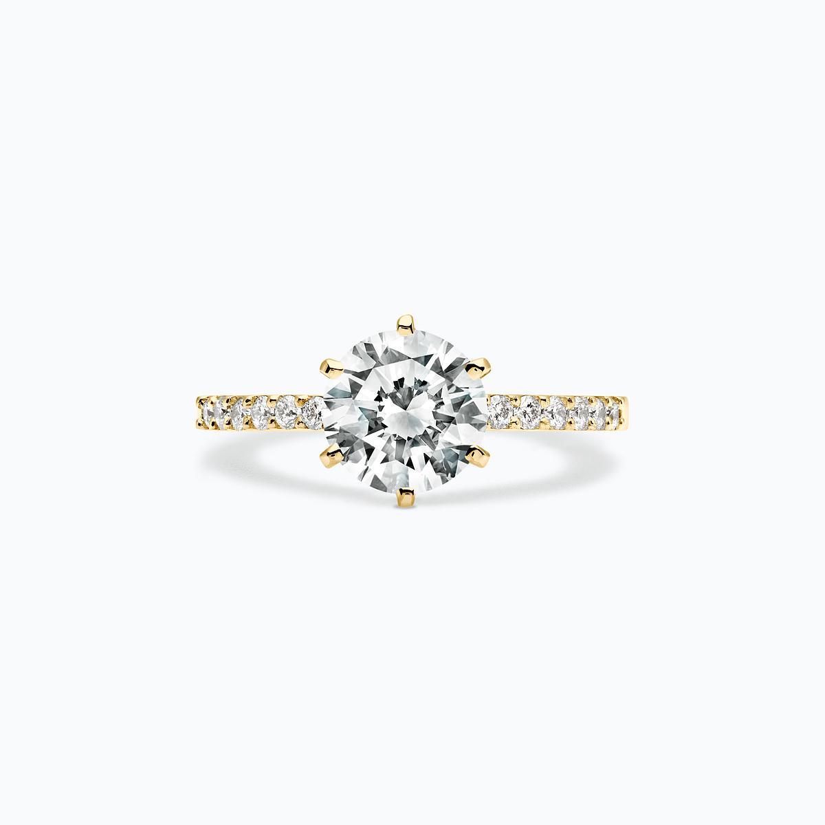 Solitaire Pavé Camille Diamant Iconique