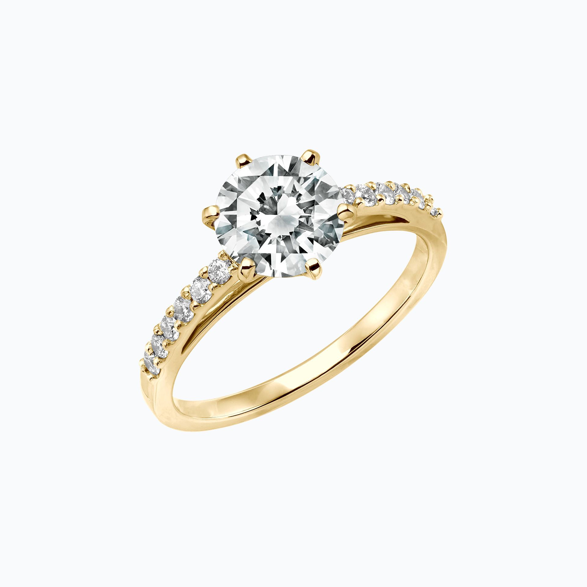 Solitaire Pavé Camille Diamant Iconique