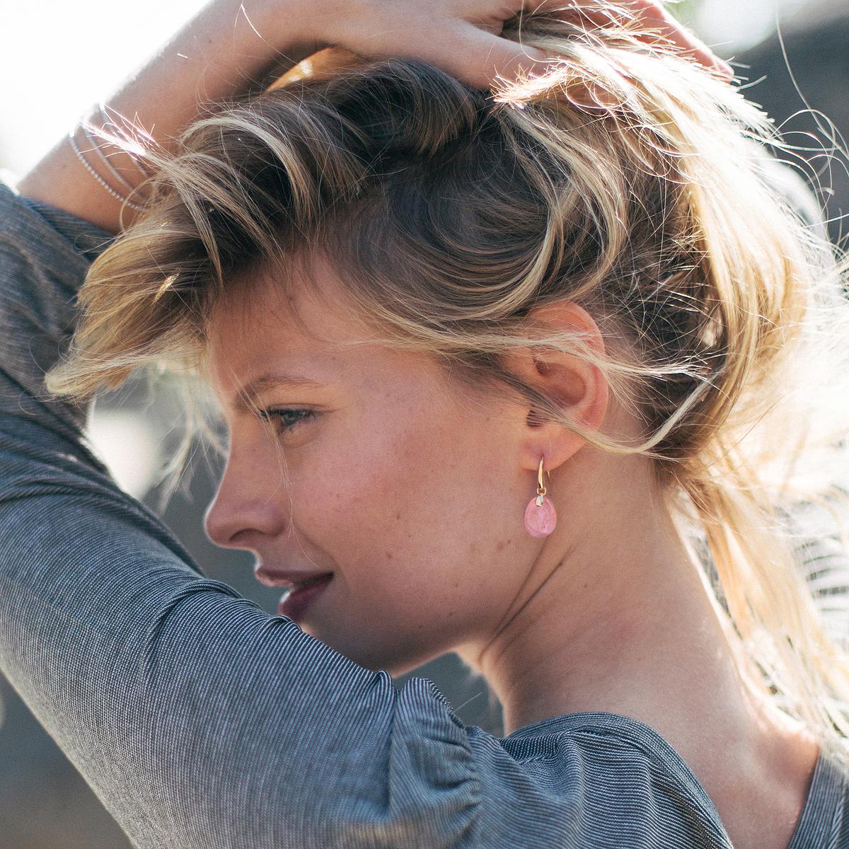 Pendants Paradis Quartz Rose