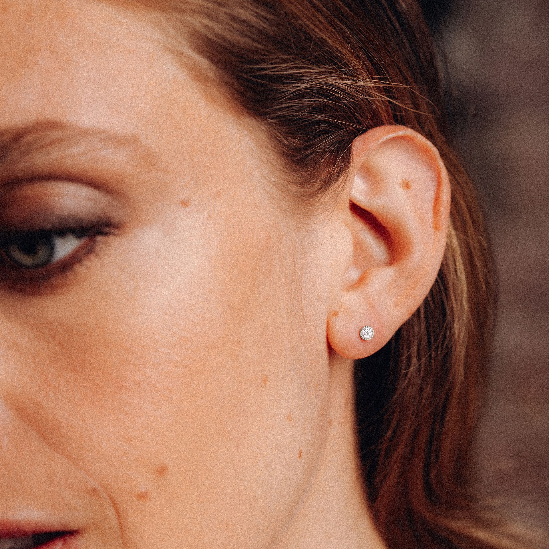 Boucles Faustine Diamant de Synthèse