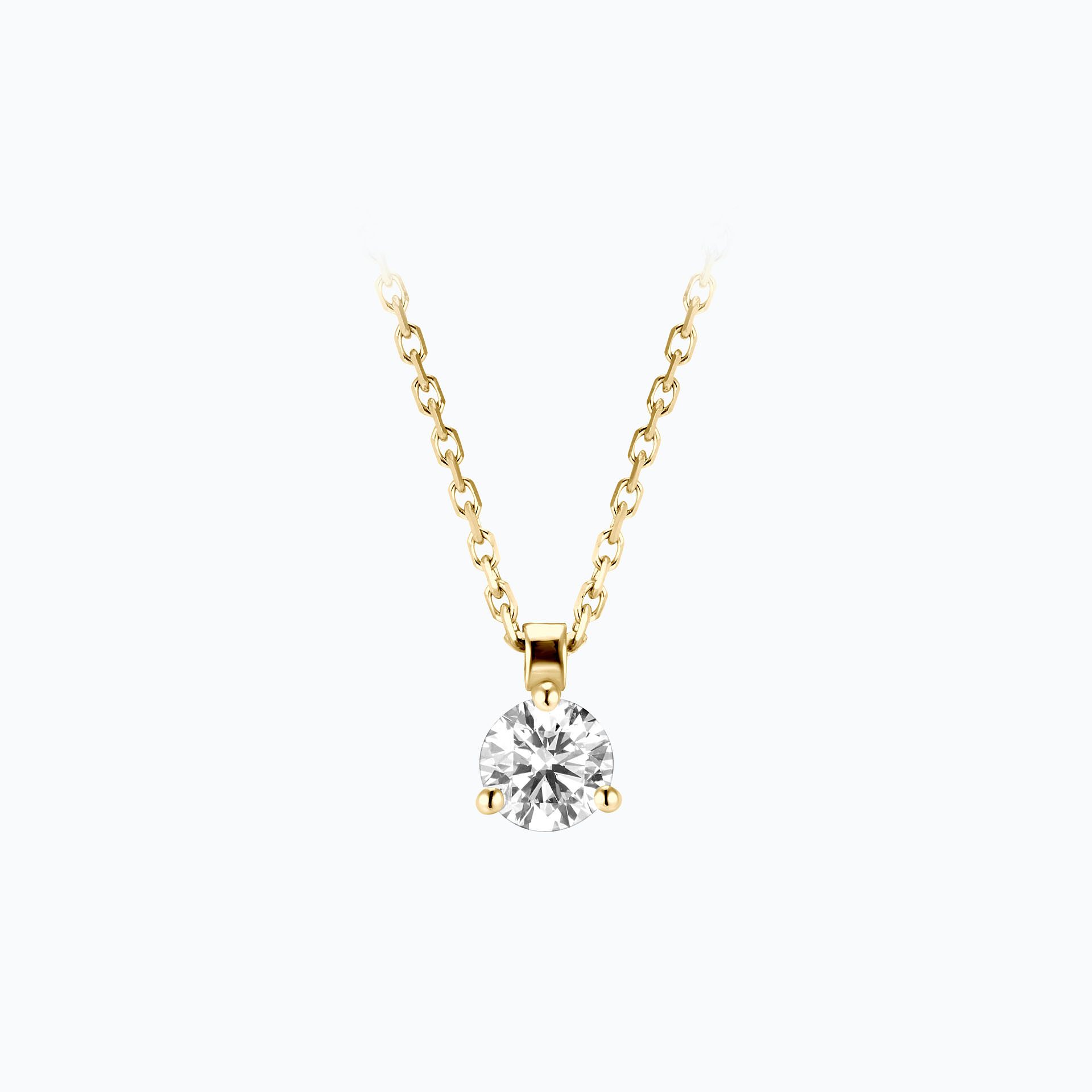 Collier Pyramid Diamant de Synthèse 0.30 carat