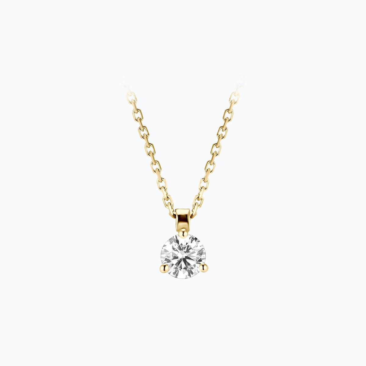 Collier Pyramid Diamant de Synthèse 0.30 carat