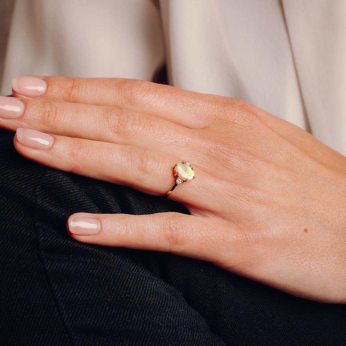 Solitaire Elisabeth Opale