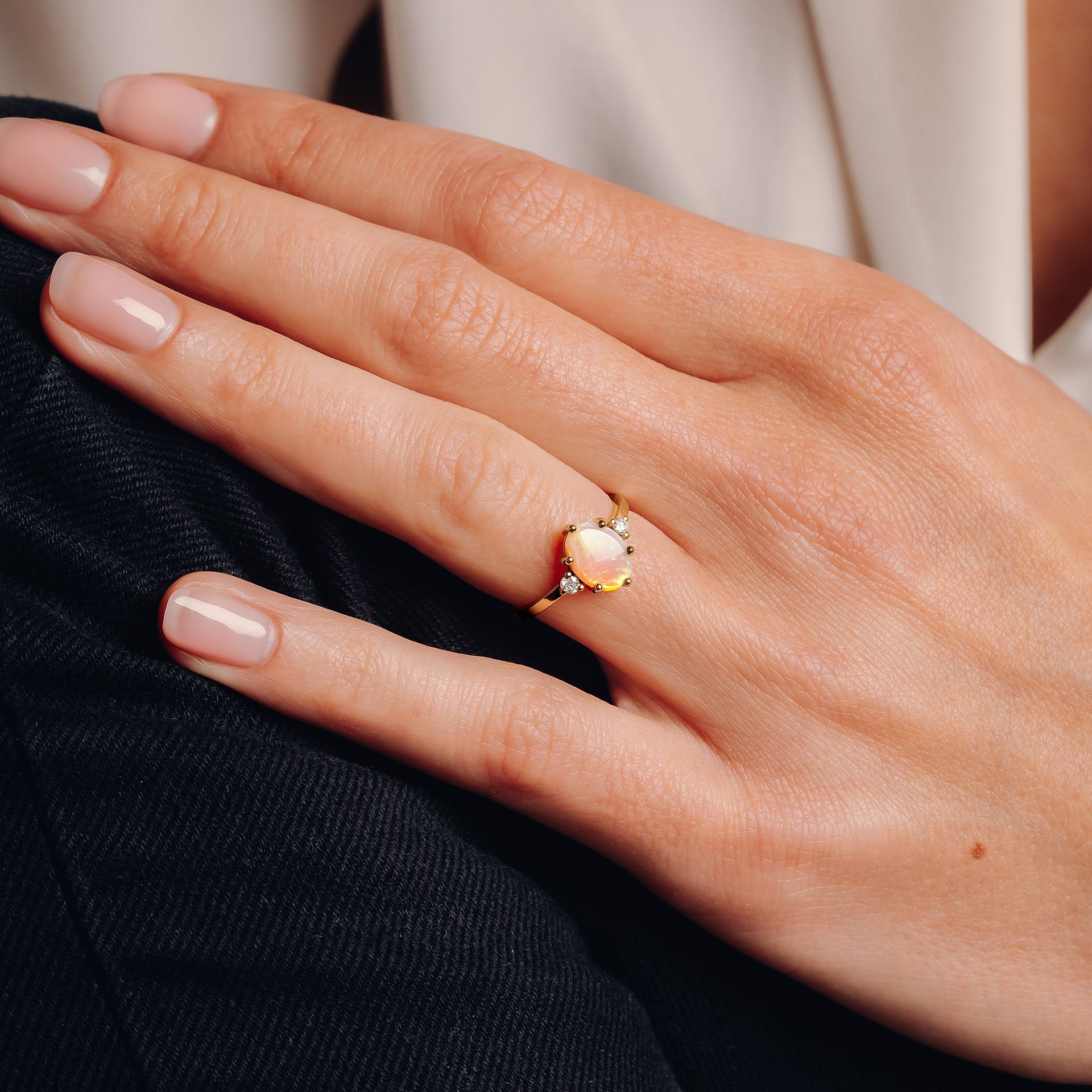 Solitaire Elisabeth Opale