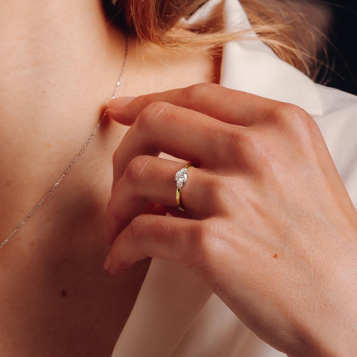 Solitaire Lolly Éclat Diamant de Synthèse