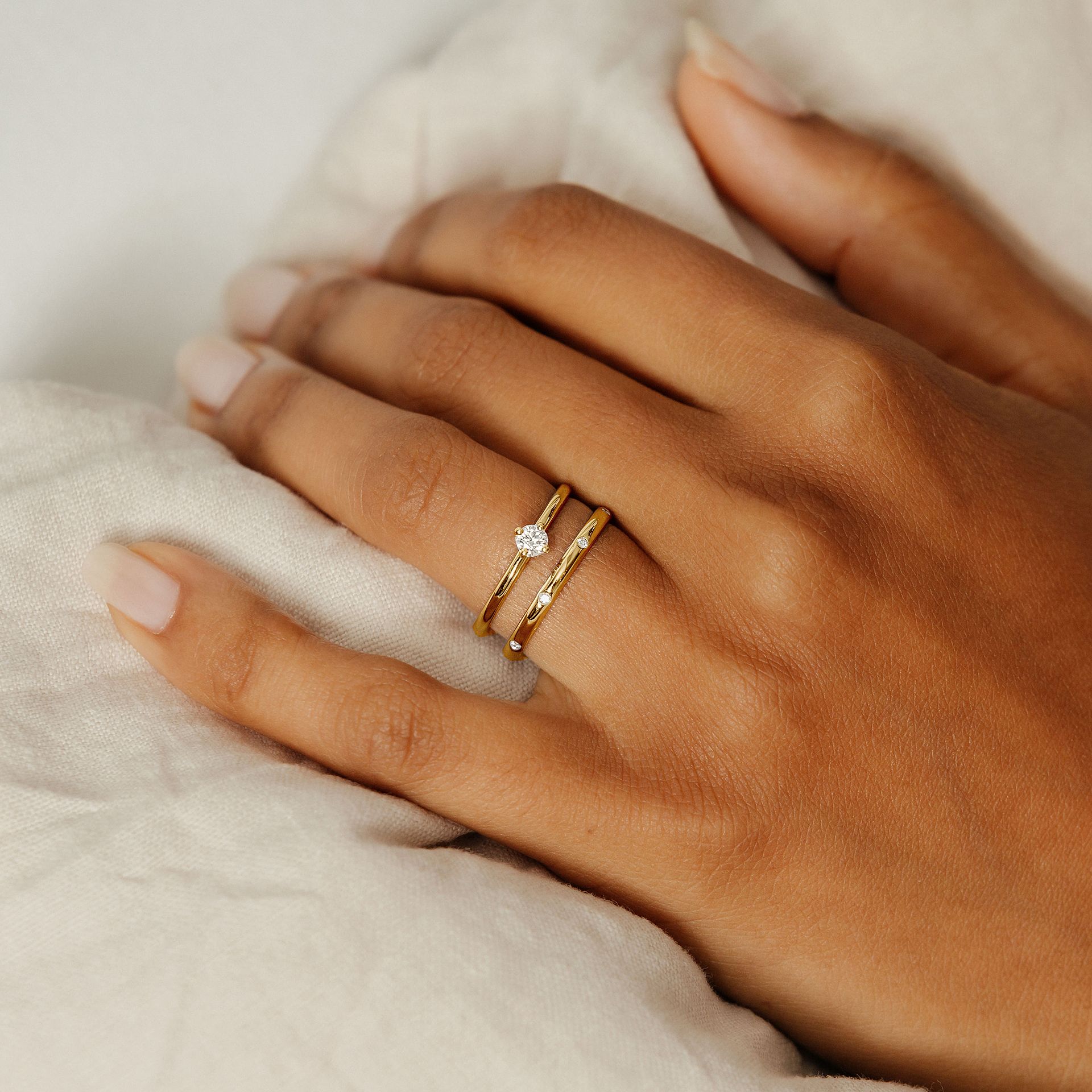 Solitaire Alva Diamant de Synthèse 0.15 carat