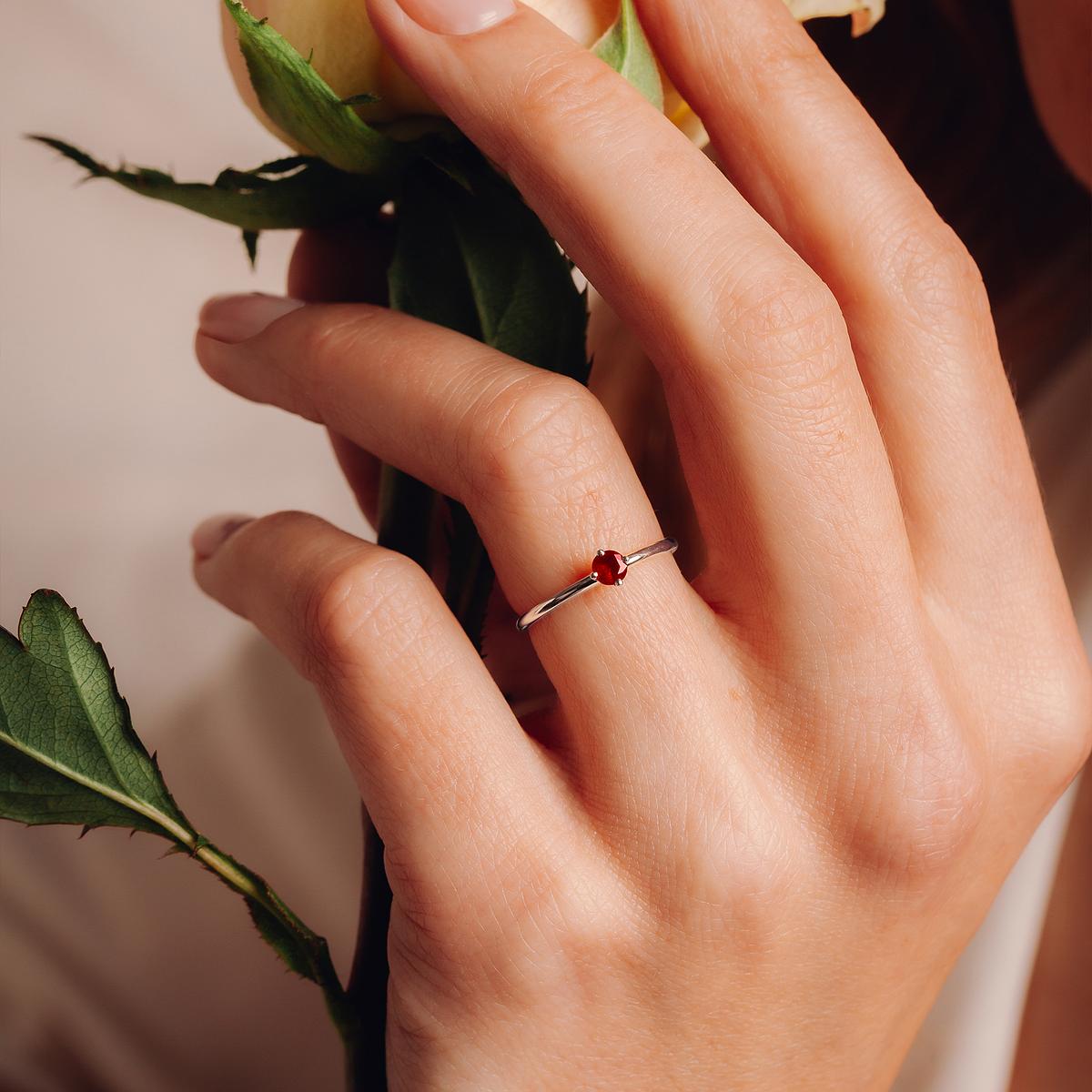 Solitaire Alva Rubis 3.5 mm