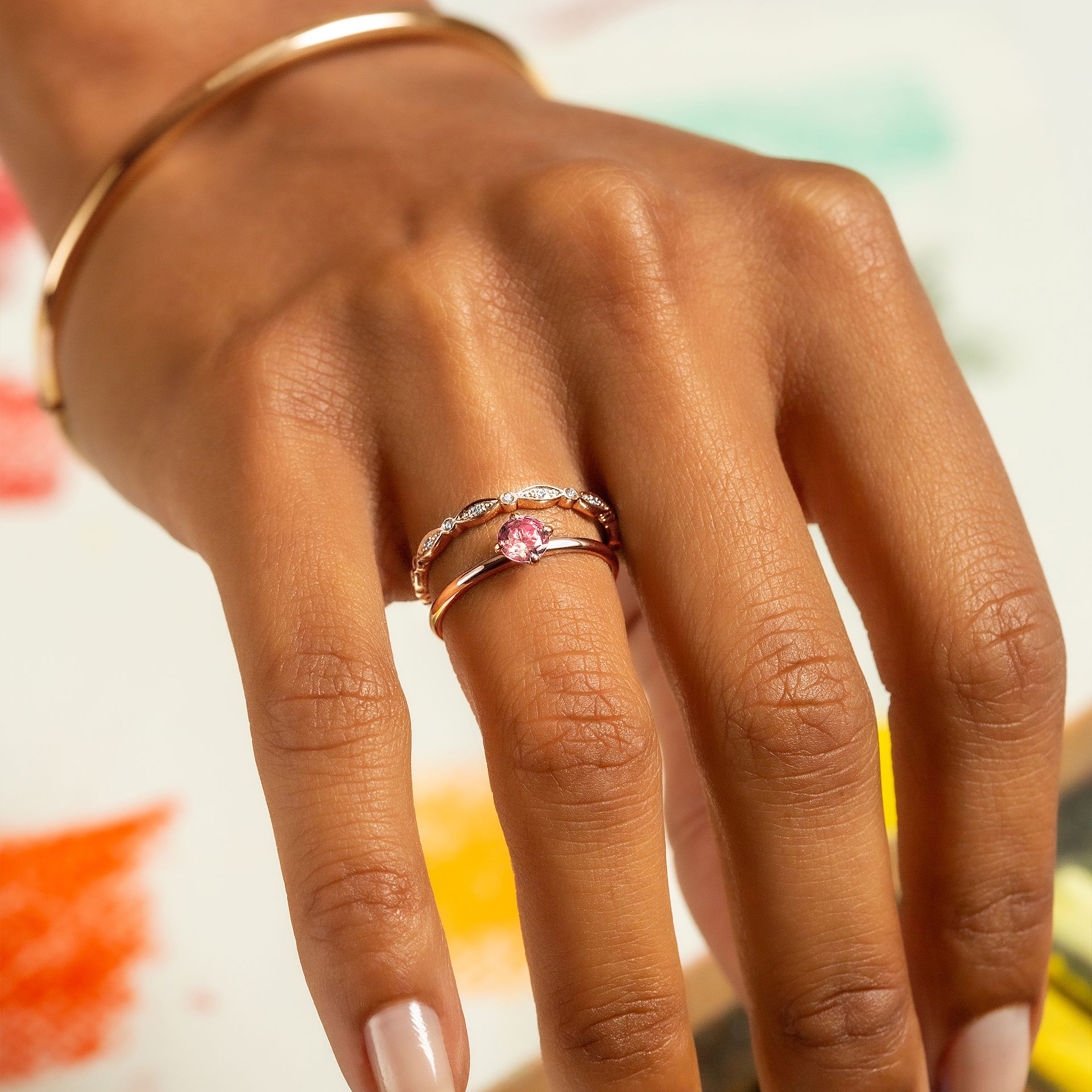 Solitaire Alva Tourmaline 4.5 mm