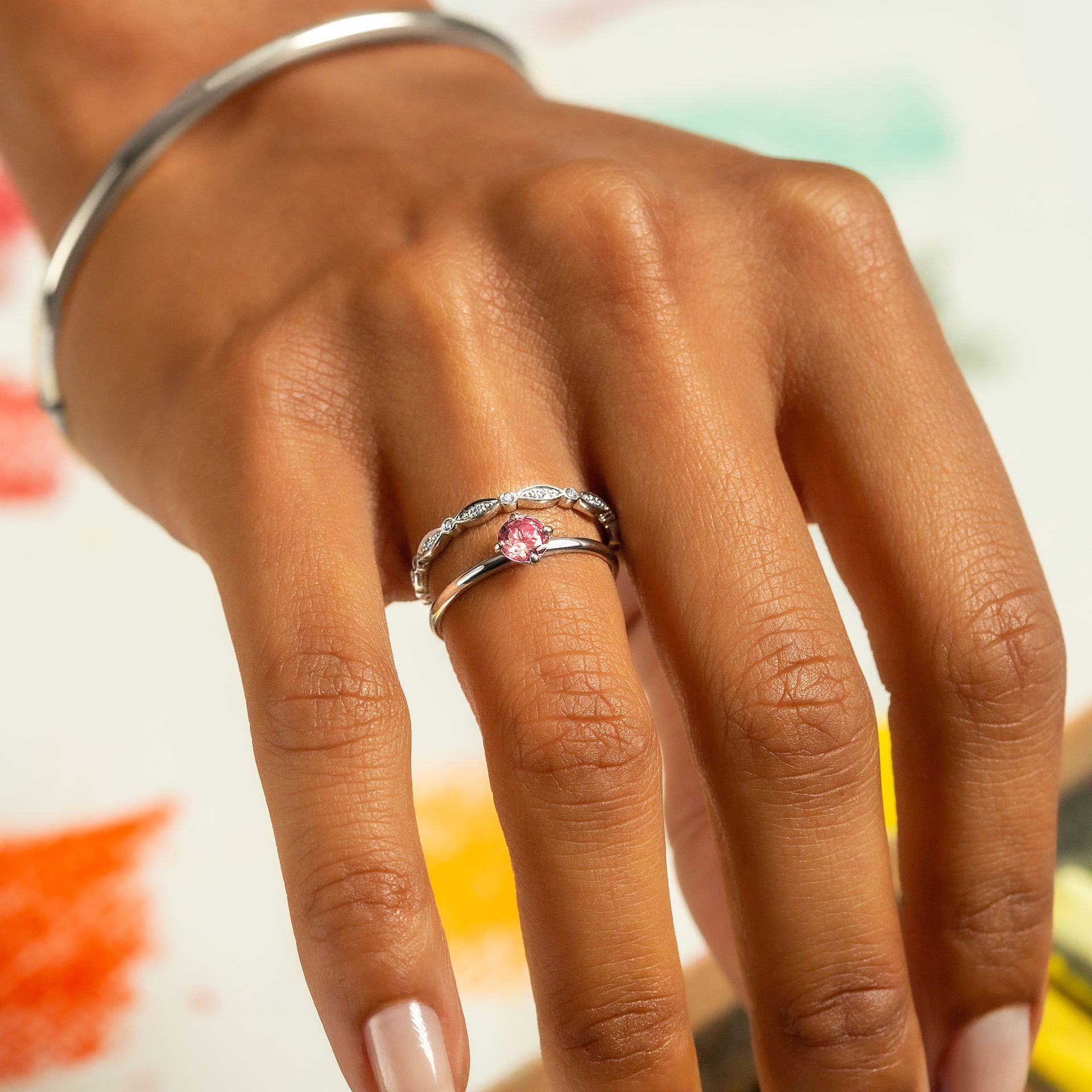 Solitaire Alva Tourmaline 4.5 mm