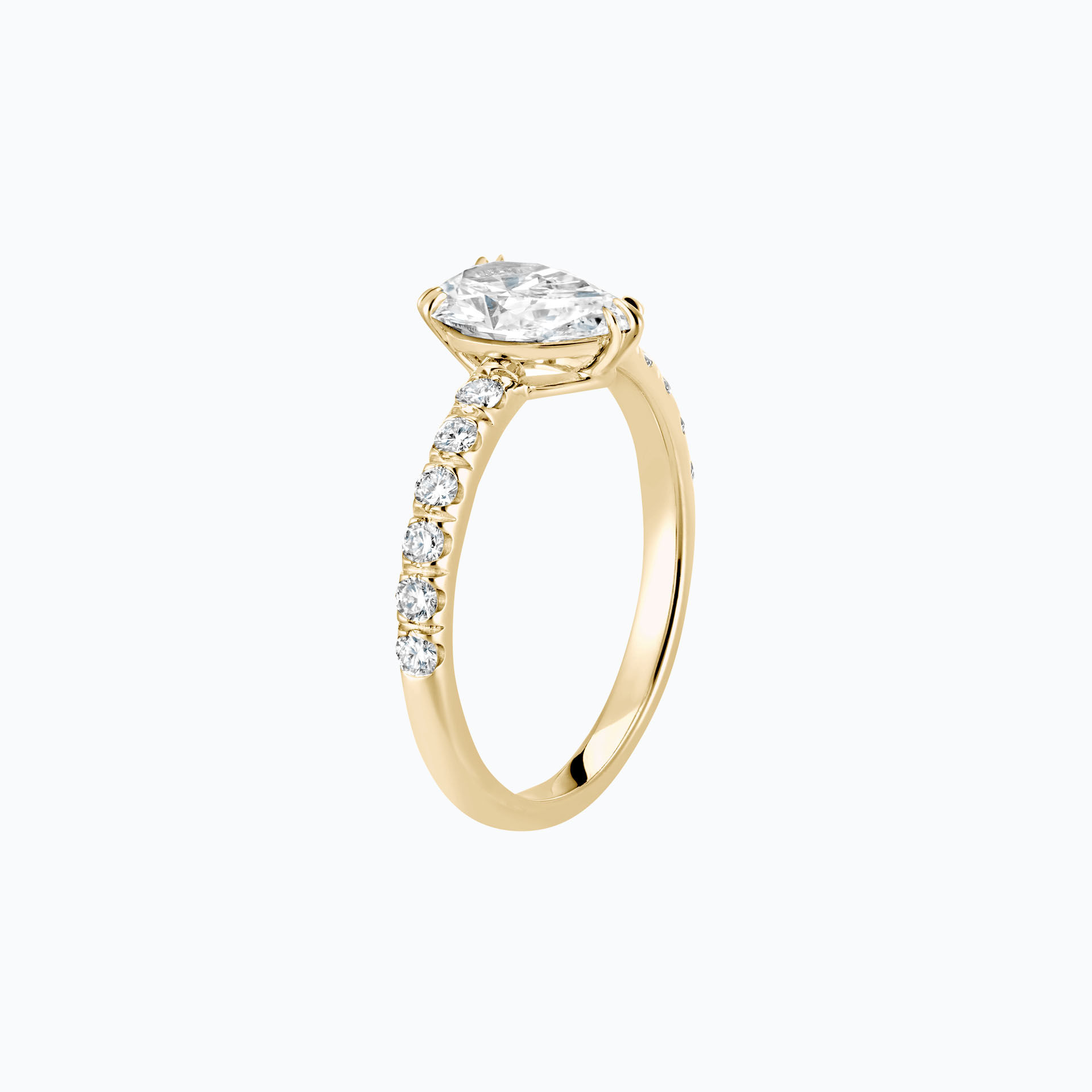 Solitaire Pavé Calla