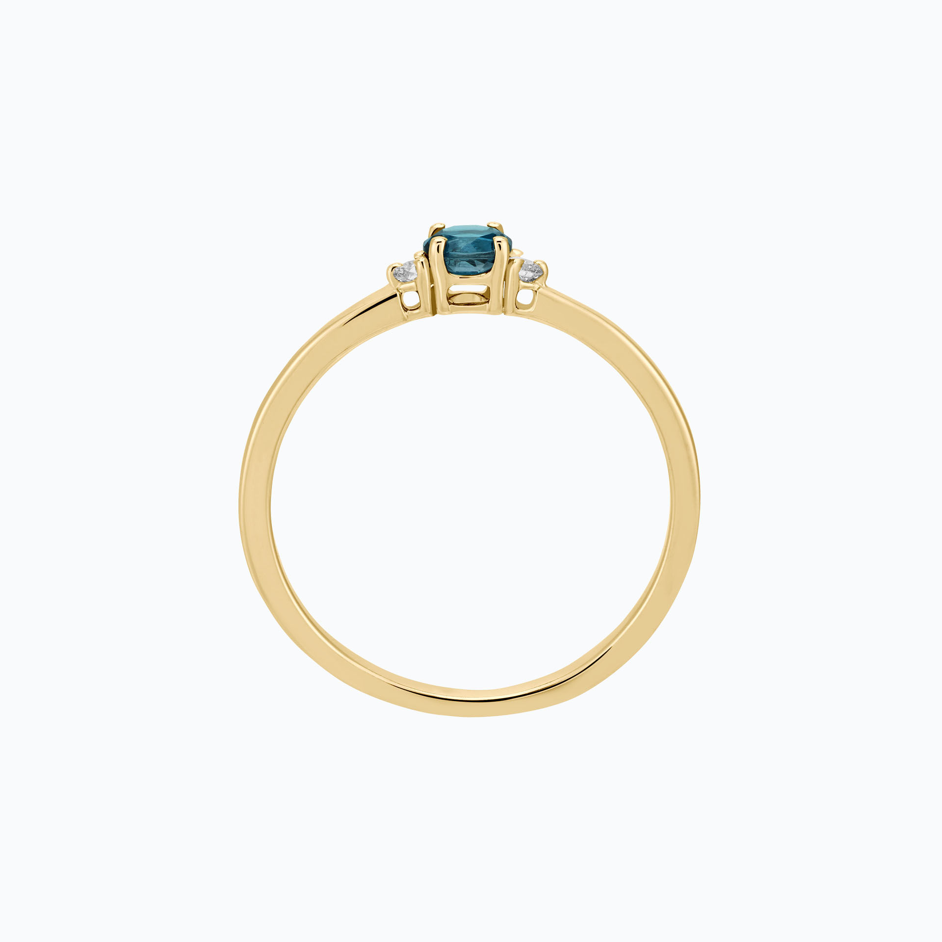 Solitaire Lolly Topaze Blue London 3.5 mm