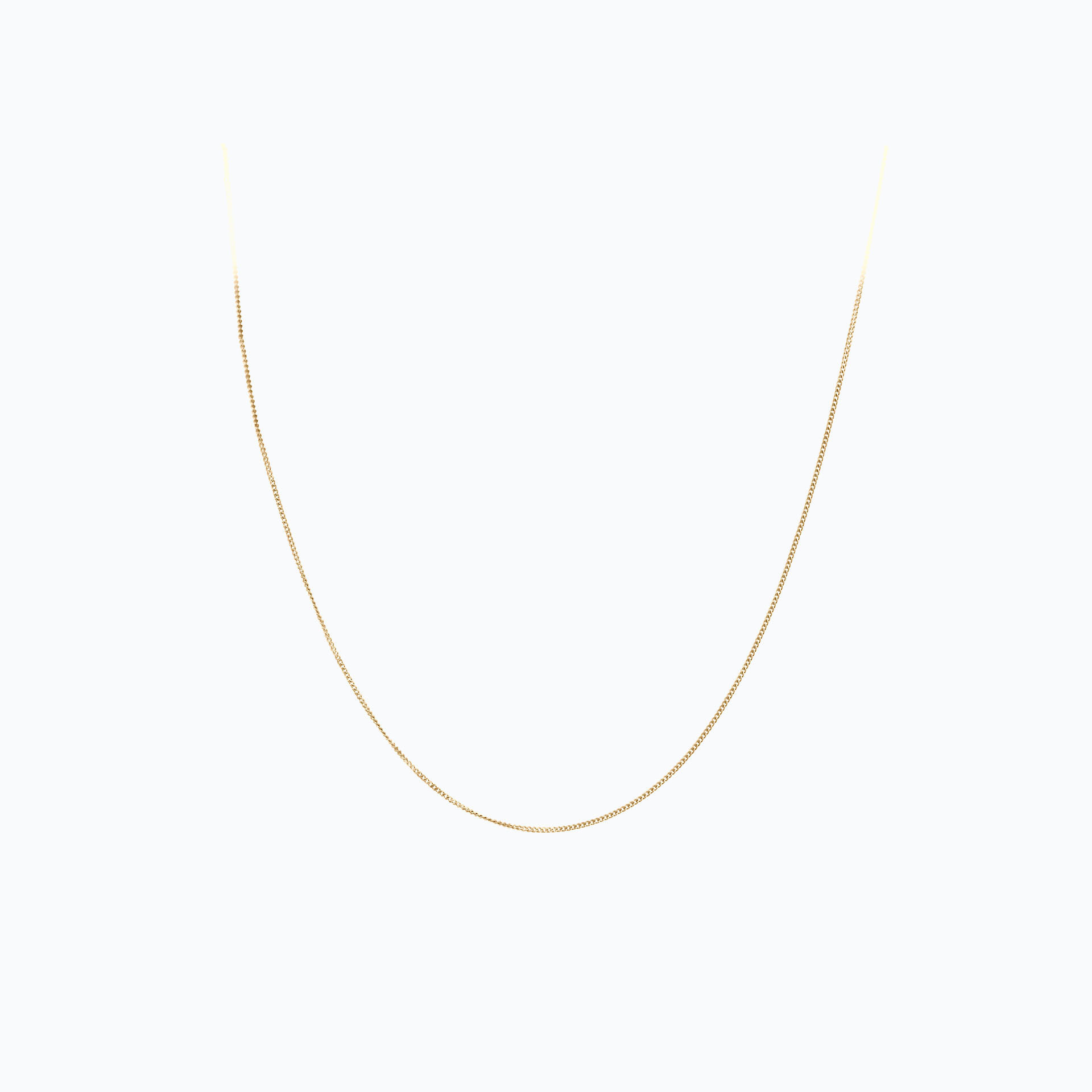 Chaine Gourmette Diamantée 1.00 mm 45 cm