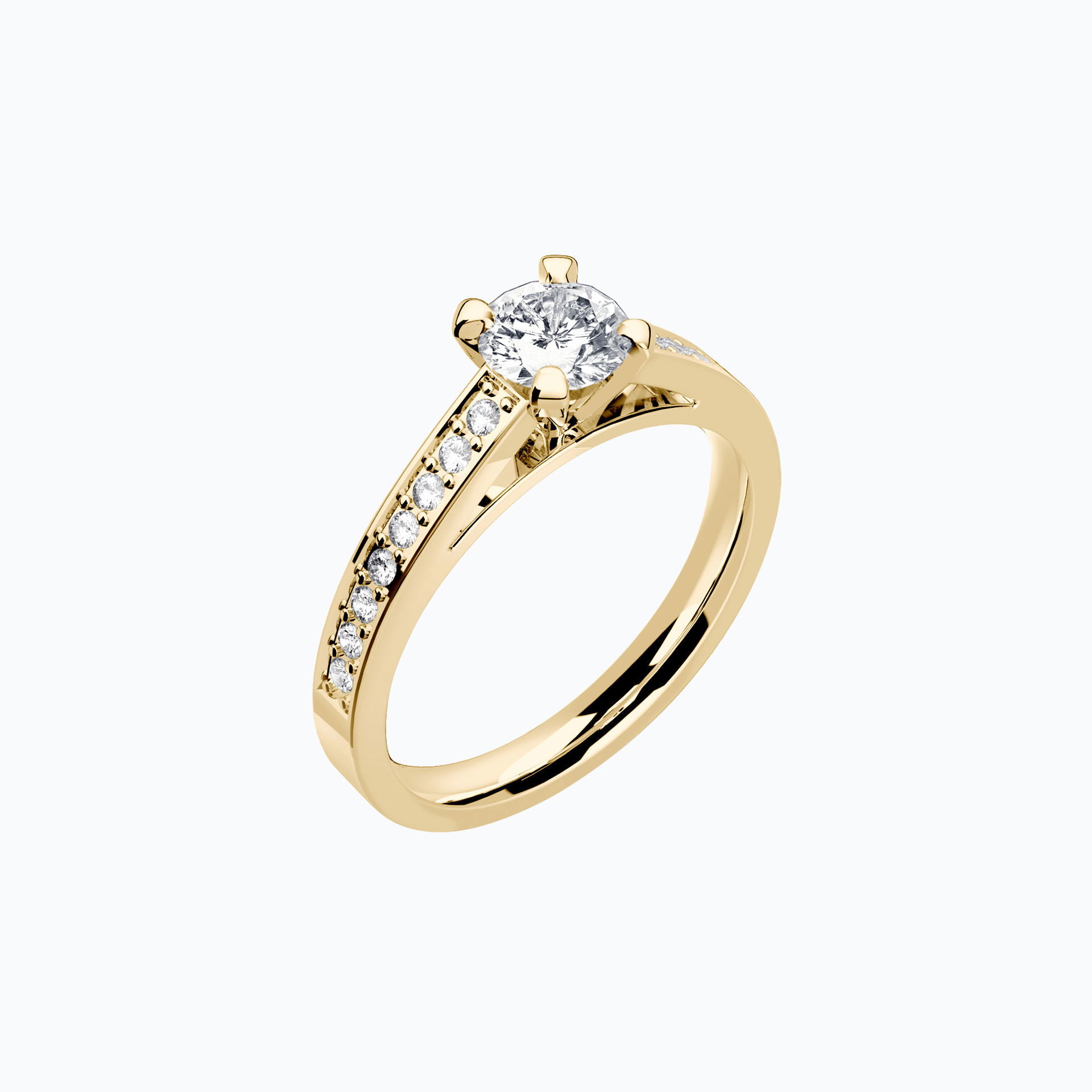 Solitaire Pavé Lagon Bleu Iconique
