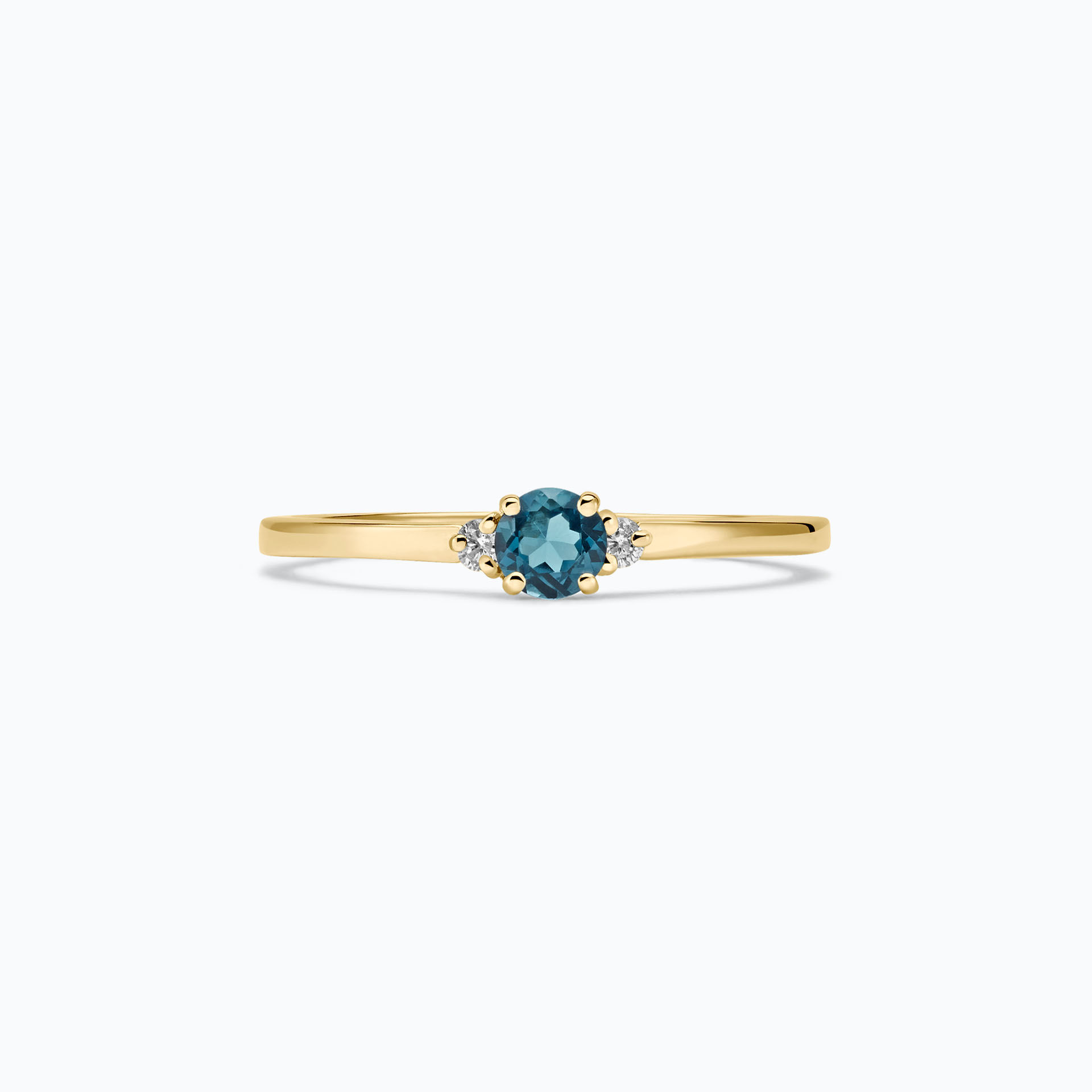 Solitaire Lolly Topaze Blue London 3.5 mm
