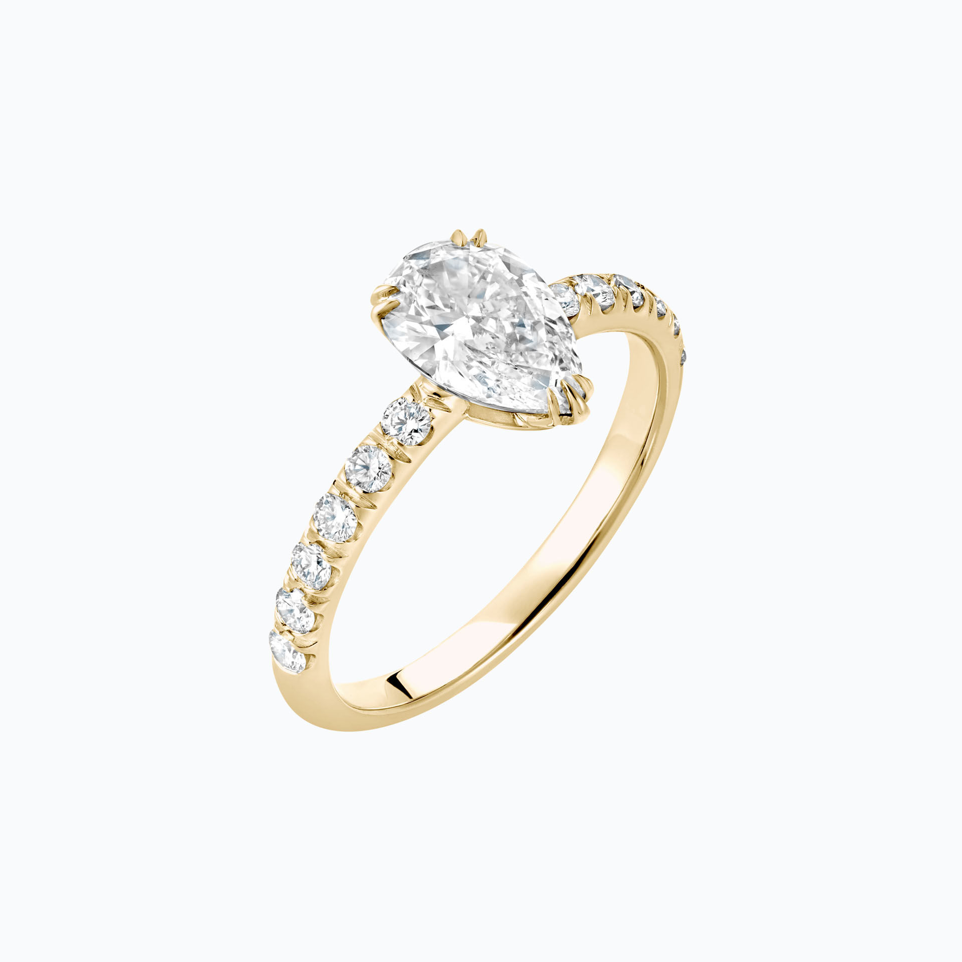 Solitaire Pavé Calla