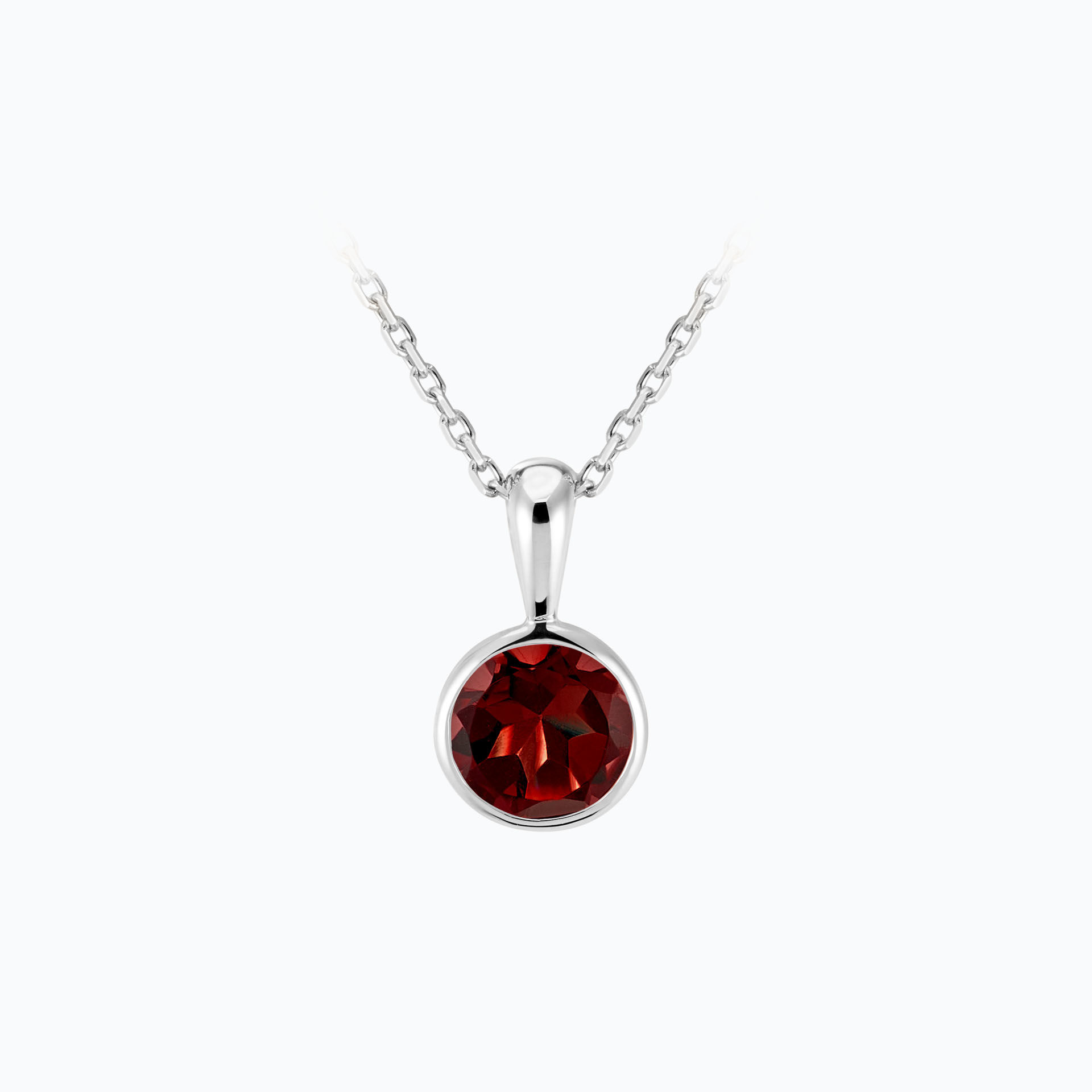 Pendentif Harmony Grenat 6 mm