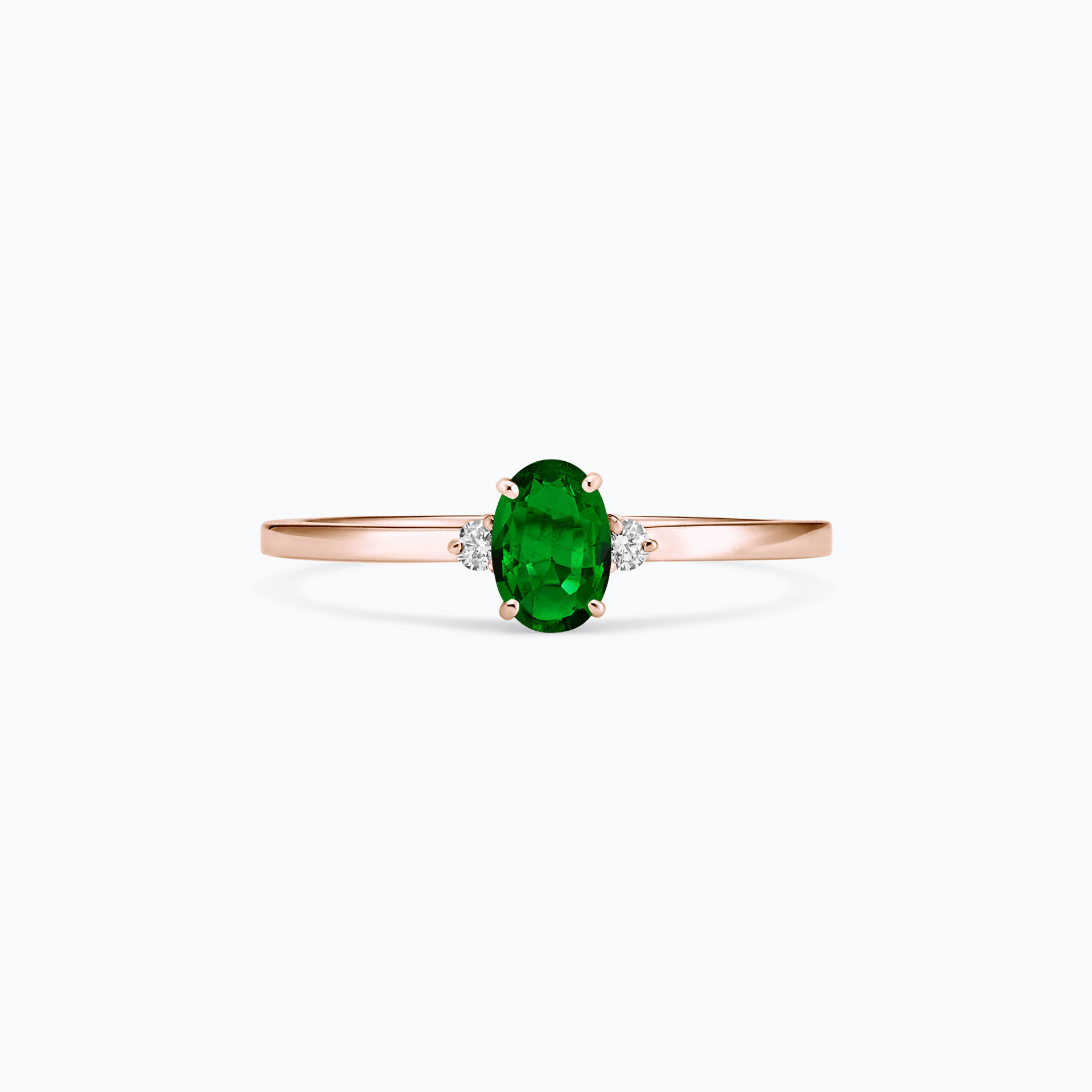 Solitaire Elisabeth Tsavorite 6 x 4 mm