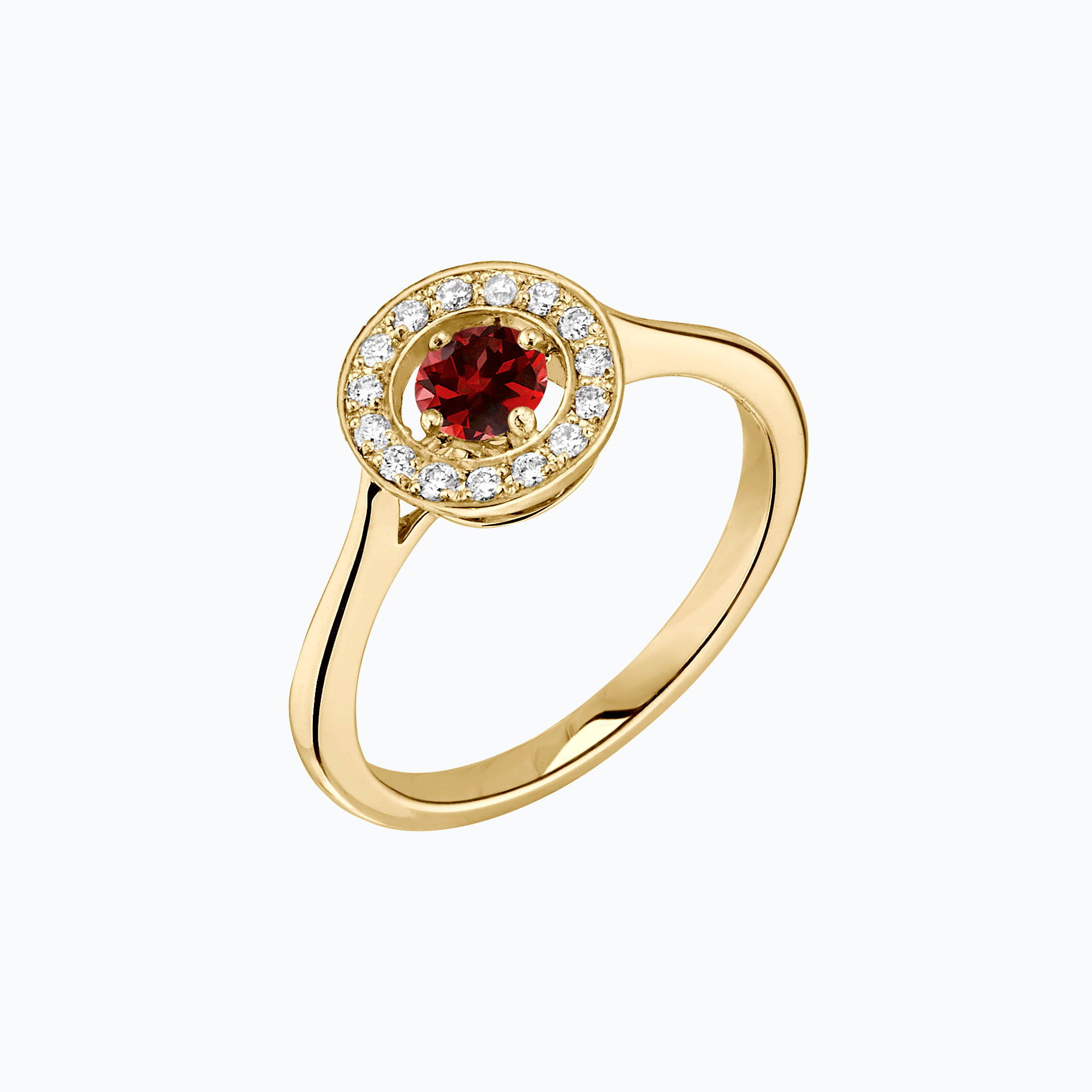 Solitaire Attraction Saphir Rouge