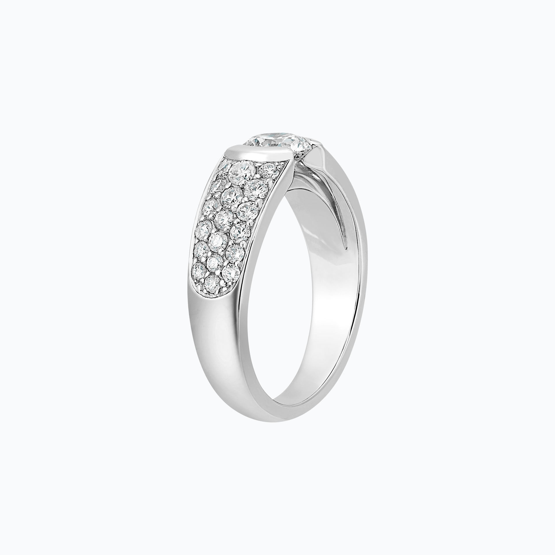 Solitaire Pavé Lovelace