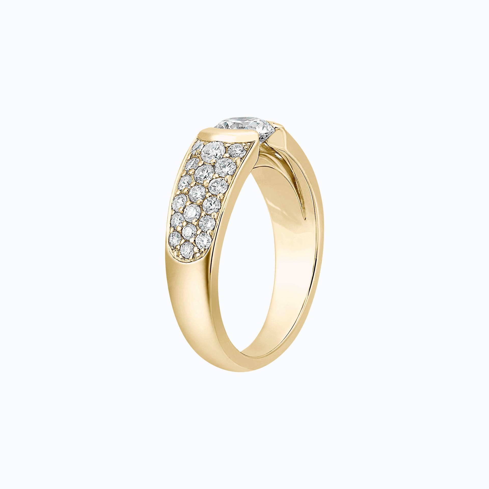 Solitaire Pavé Lovelace