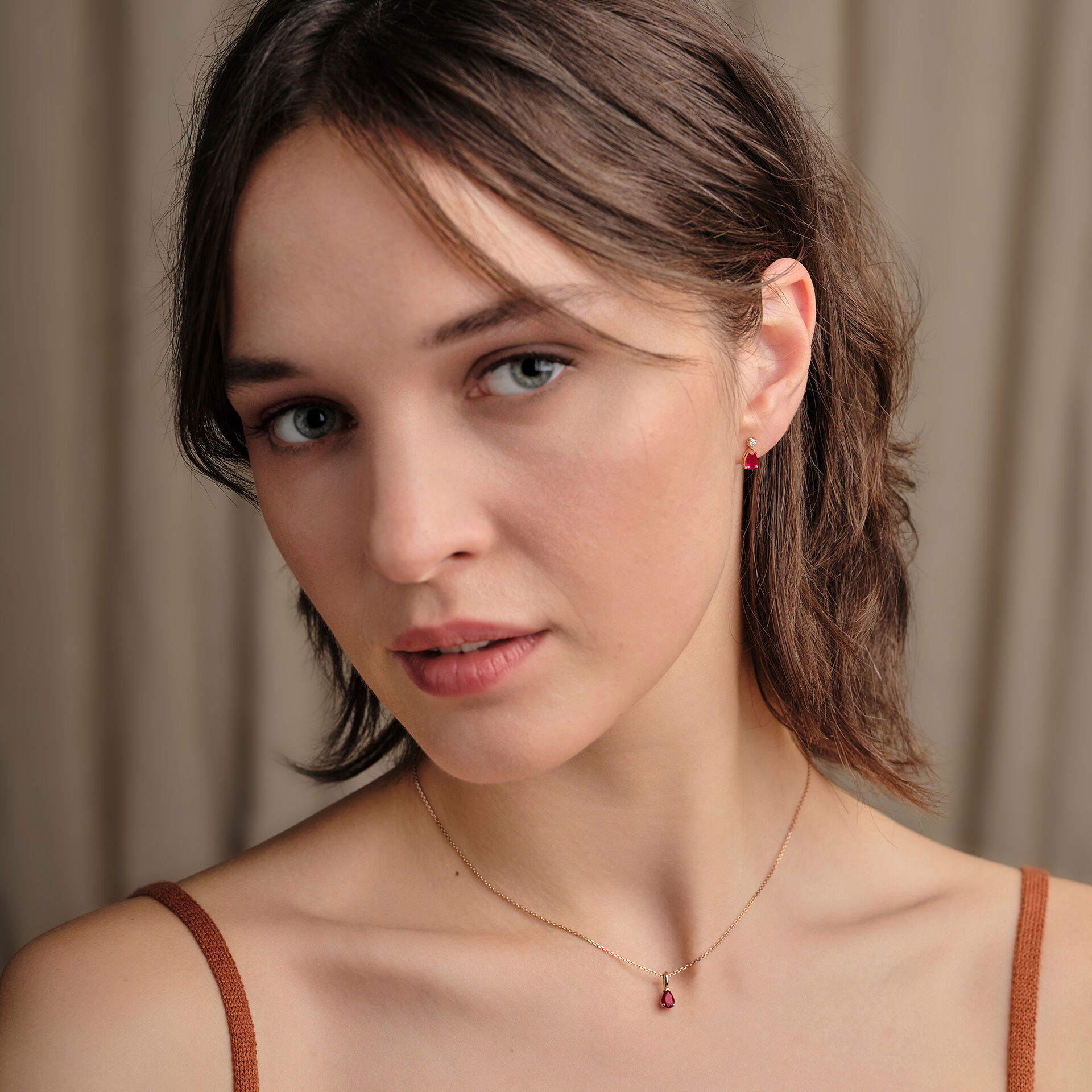 Boucles Tosca Rubis