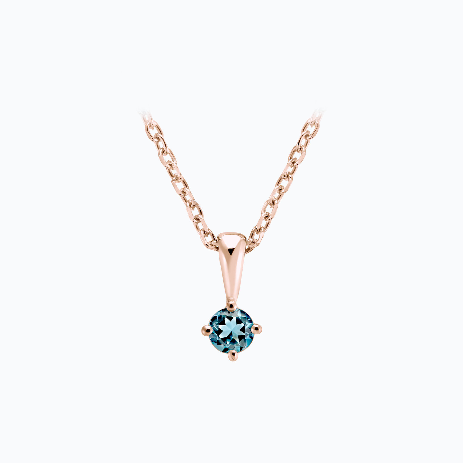 Pendentif Alva Aigue-Marine 3.5 mm