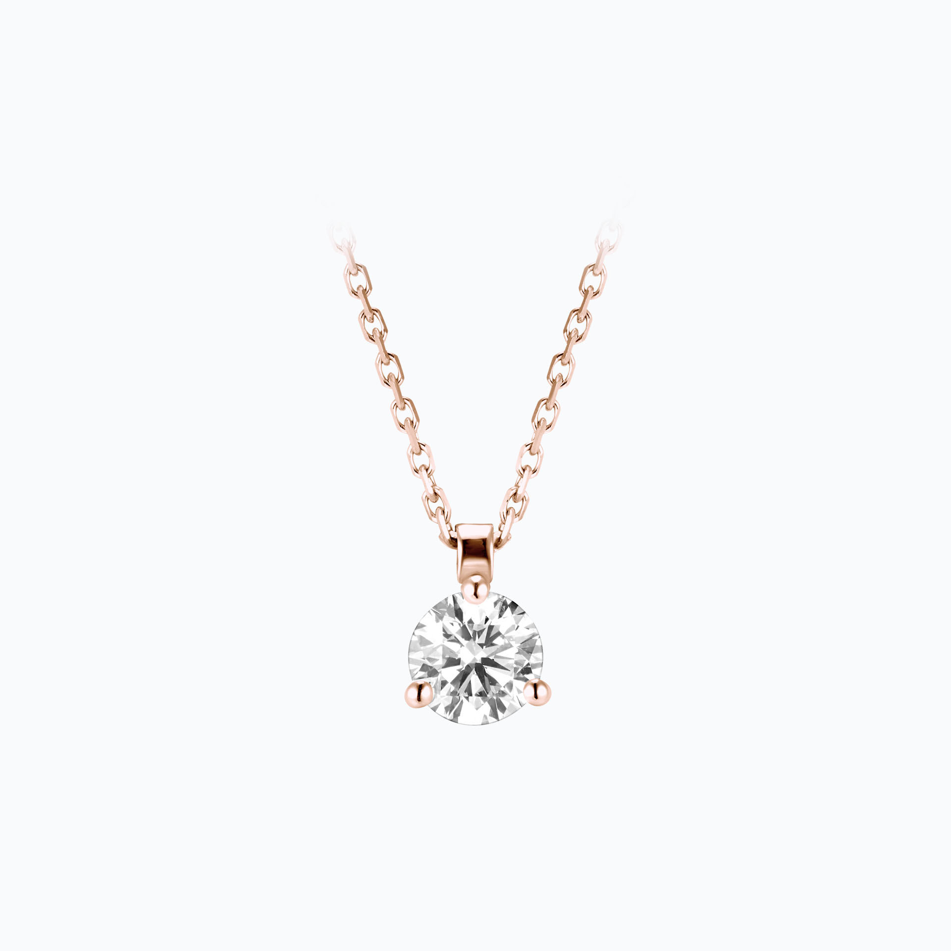 Collier Pyramid Diamant de Synthèse 0.50 carat