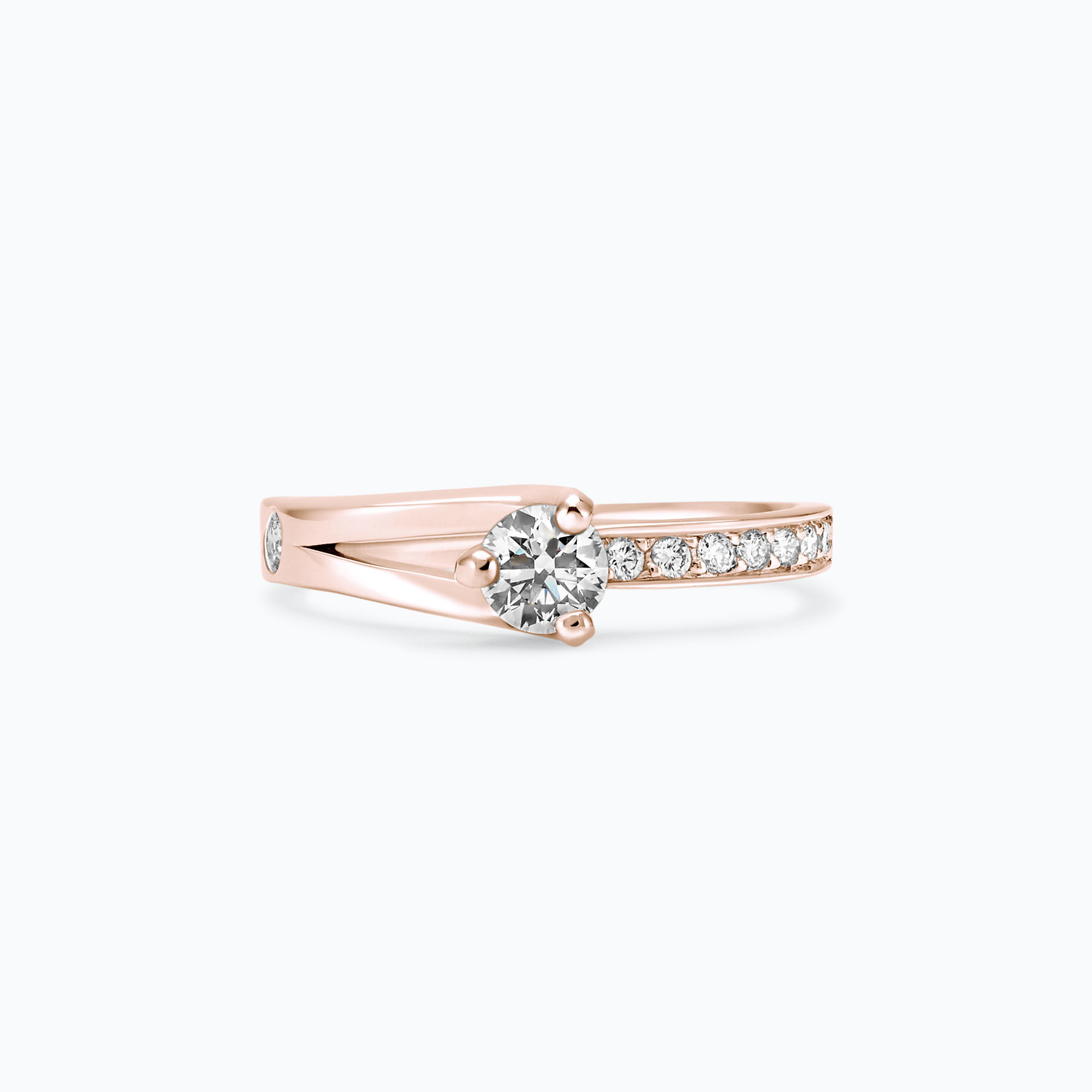 Solitaire Pavé Étoile Éclat