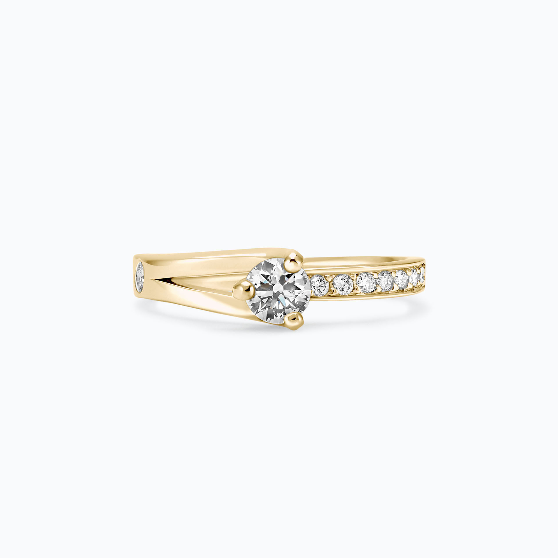 Solitaire Pavé Étoile Éclat