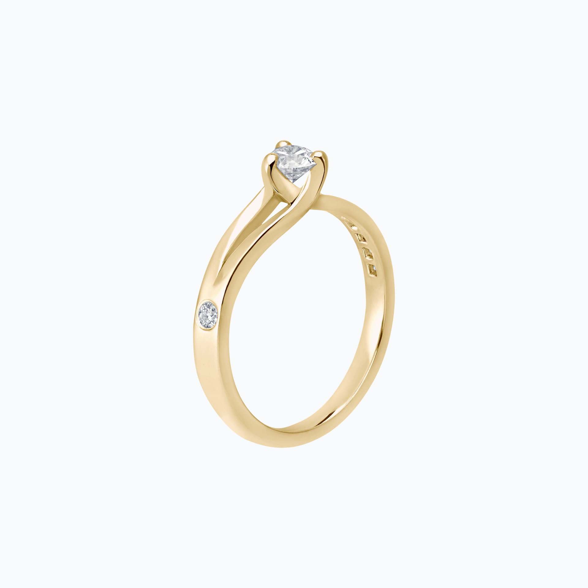 Solitaire Pavé Étoile Éclat