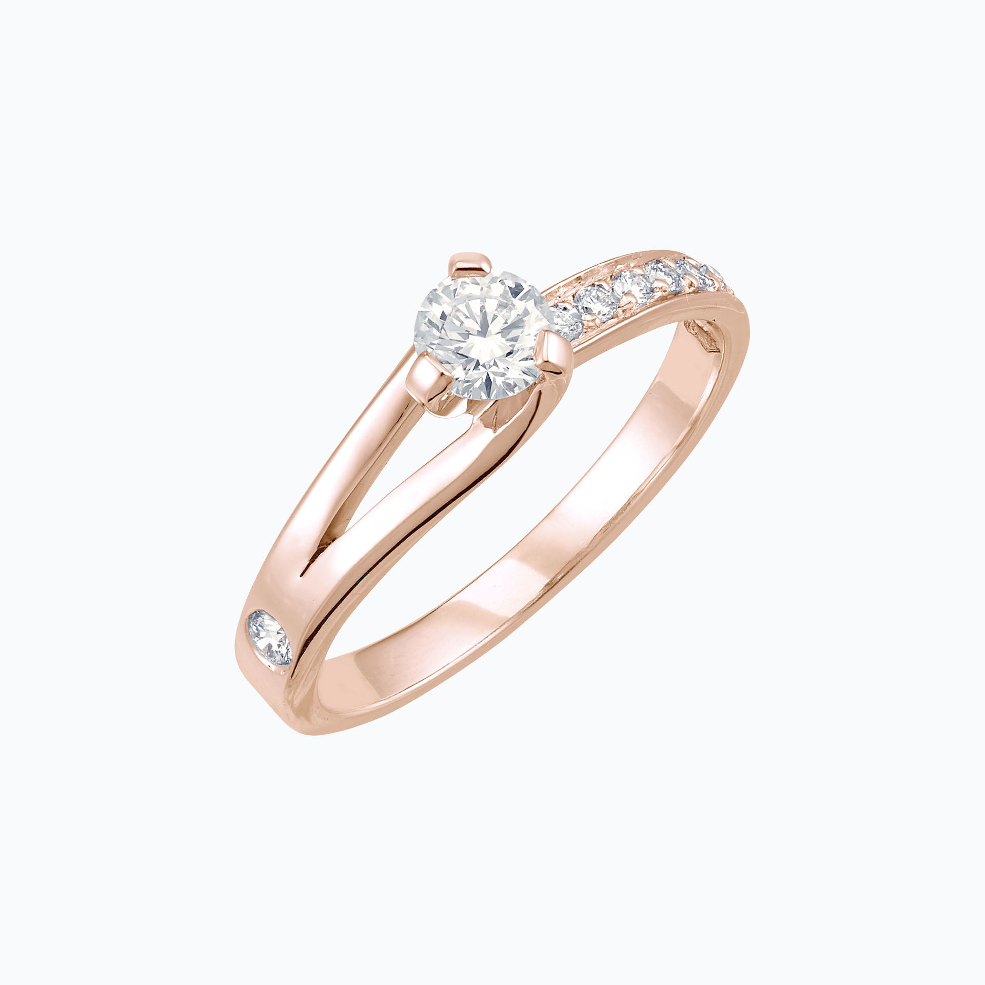Solitaire Pavé Étoile Éclat
