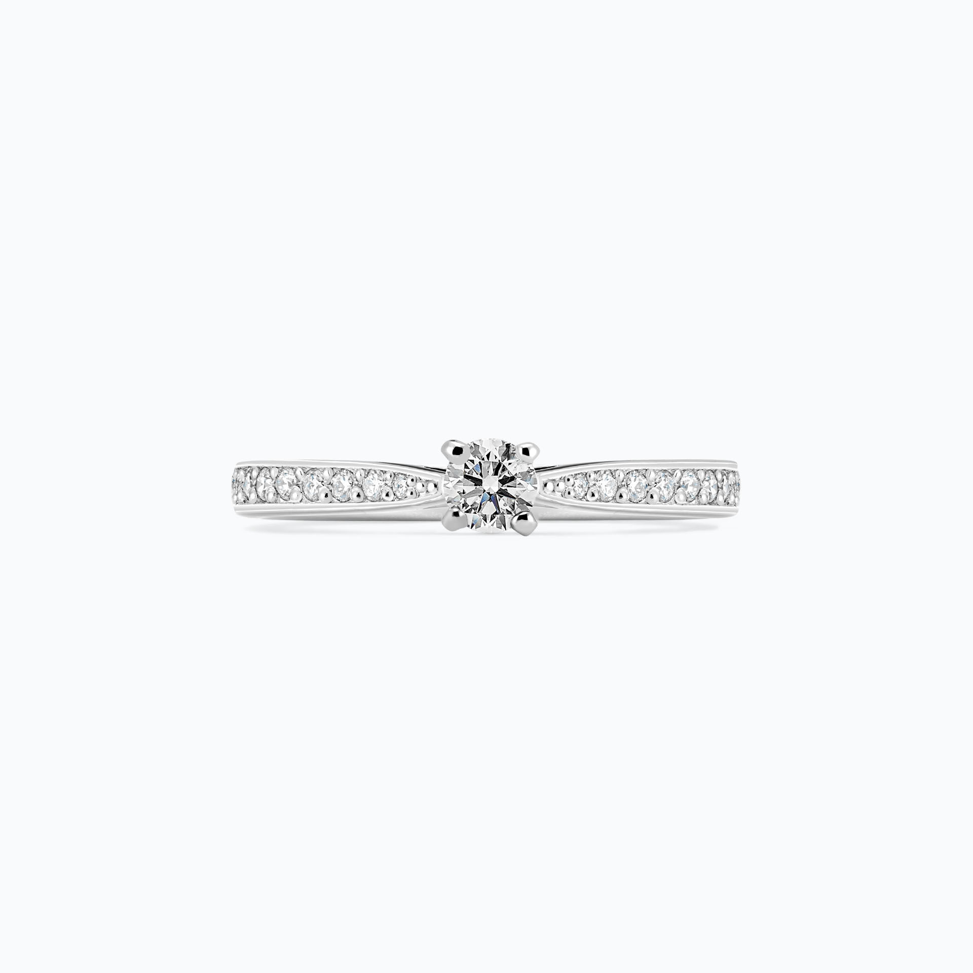 Solitaire Pavé Romance 0.15 carat