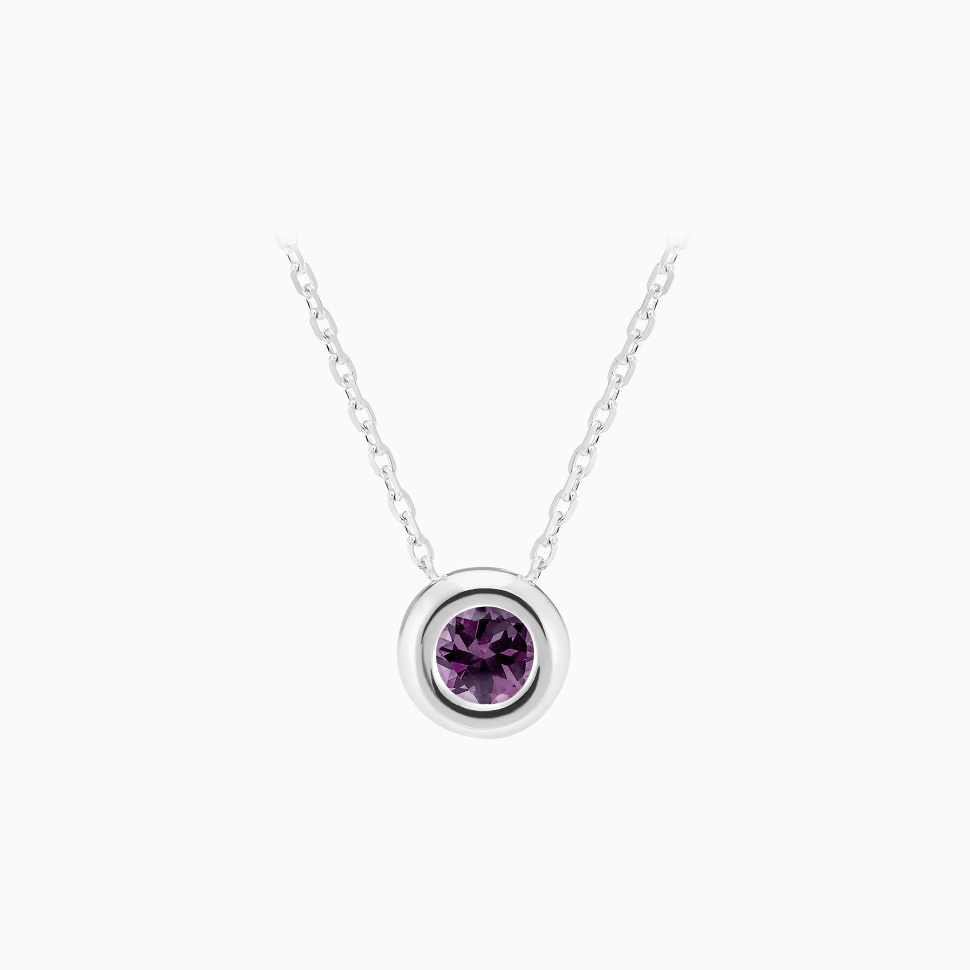 Collier Sfera Saphir Violet
