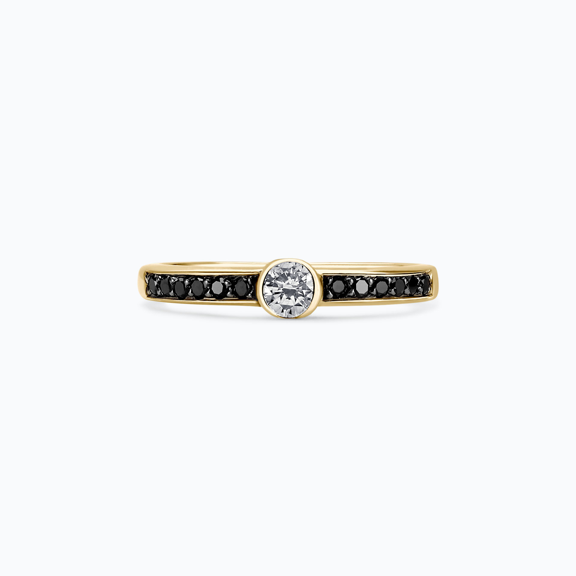 Solitaire Pavé Flora