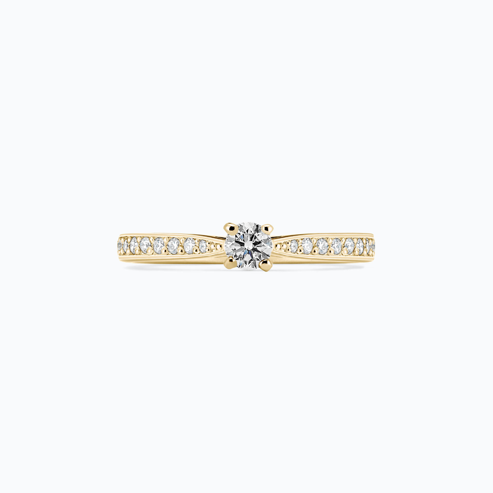 Solitaire Pavé Romance 0.15 carat