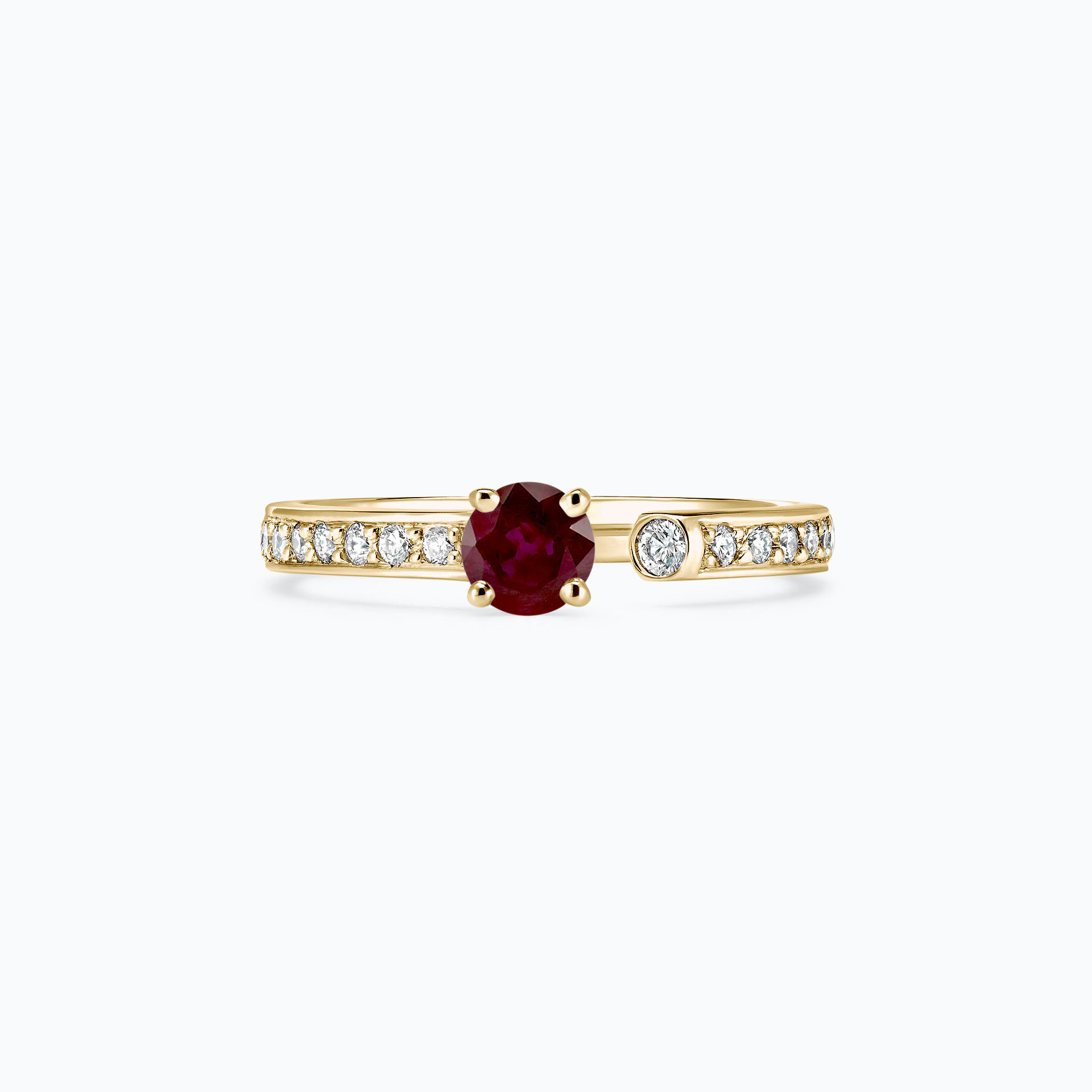 Solitaire Pavé Syracuse Rubis