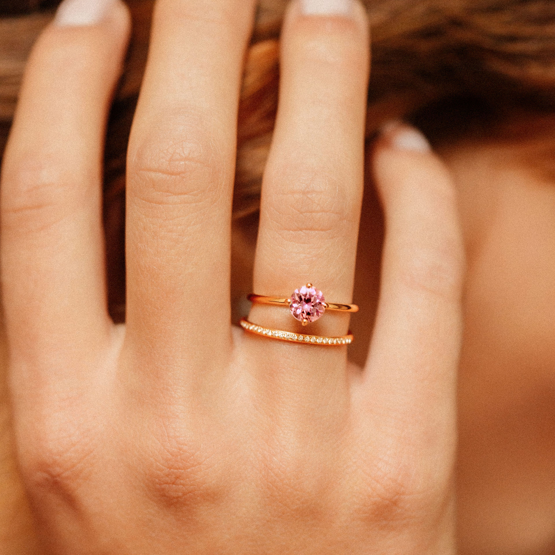 Solitaire Alva Tourmaline 6 mm