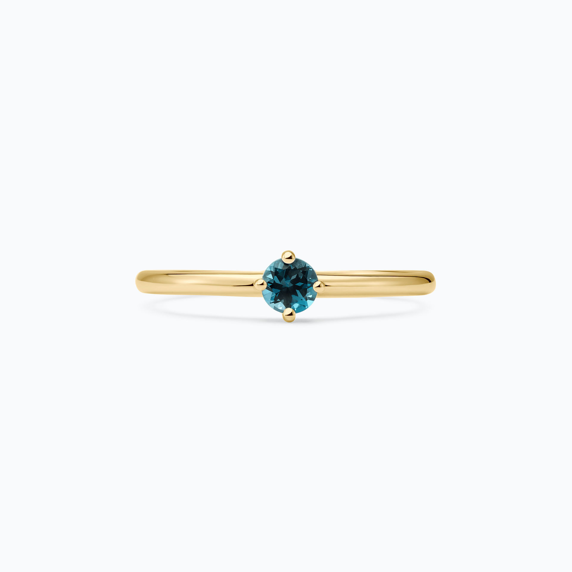 Solitaire Alva Topaze Blue London 3.5 mm