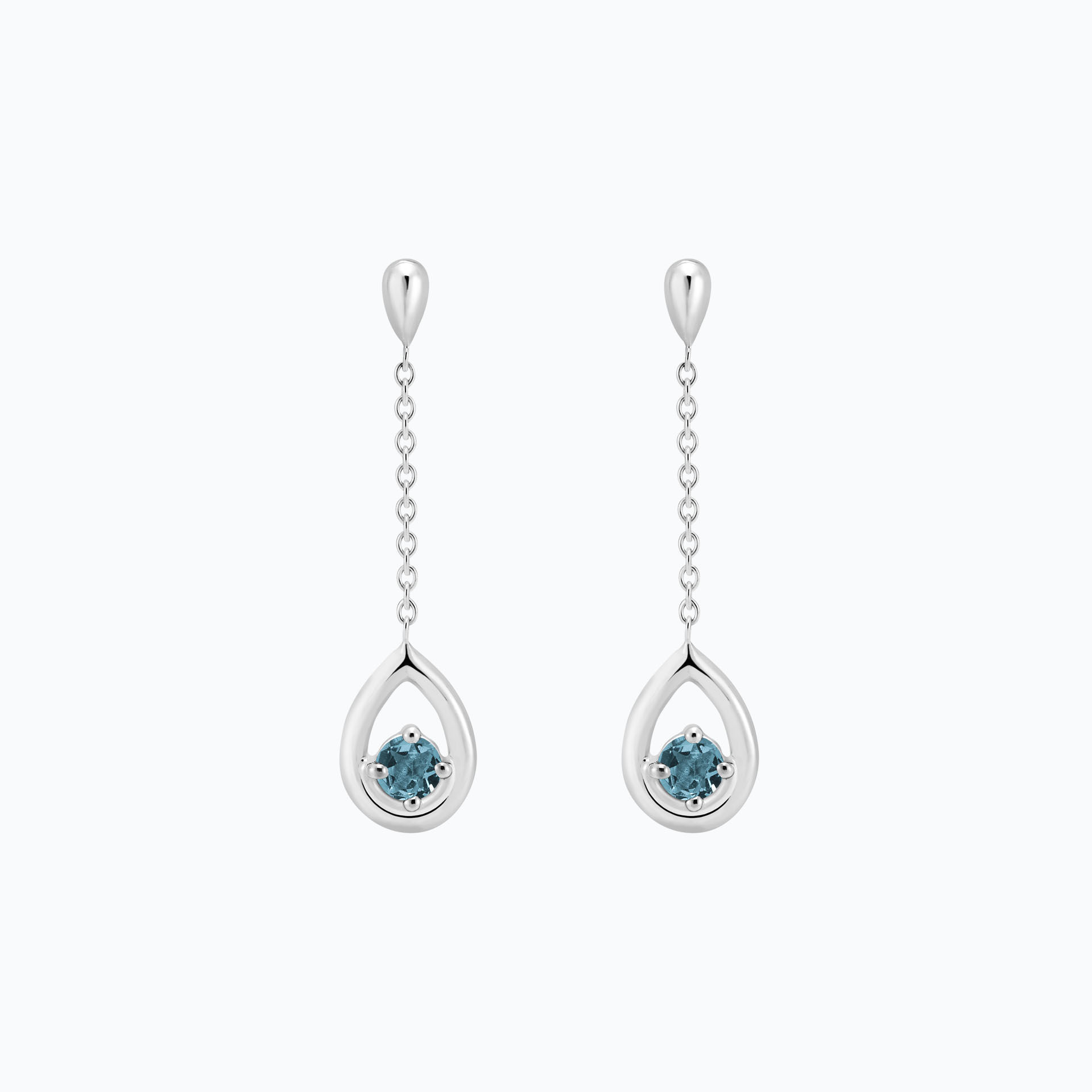 Pendants Jasmin Aigue-marine